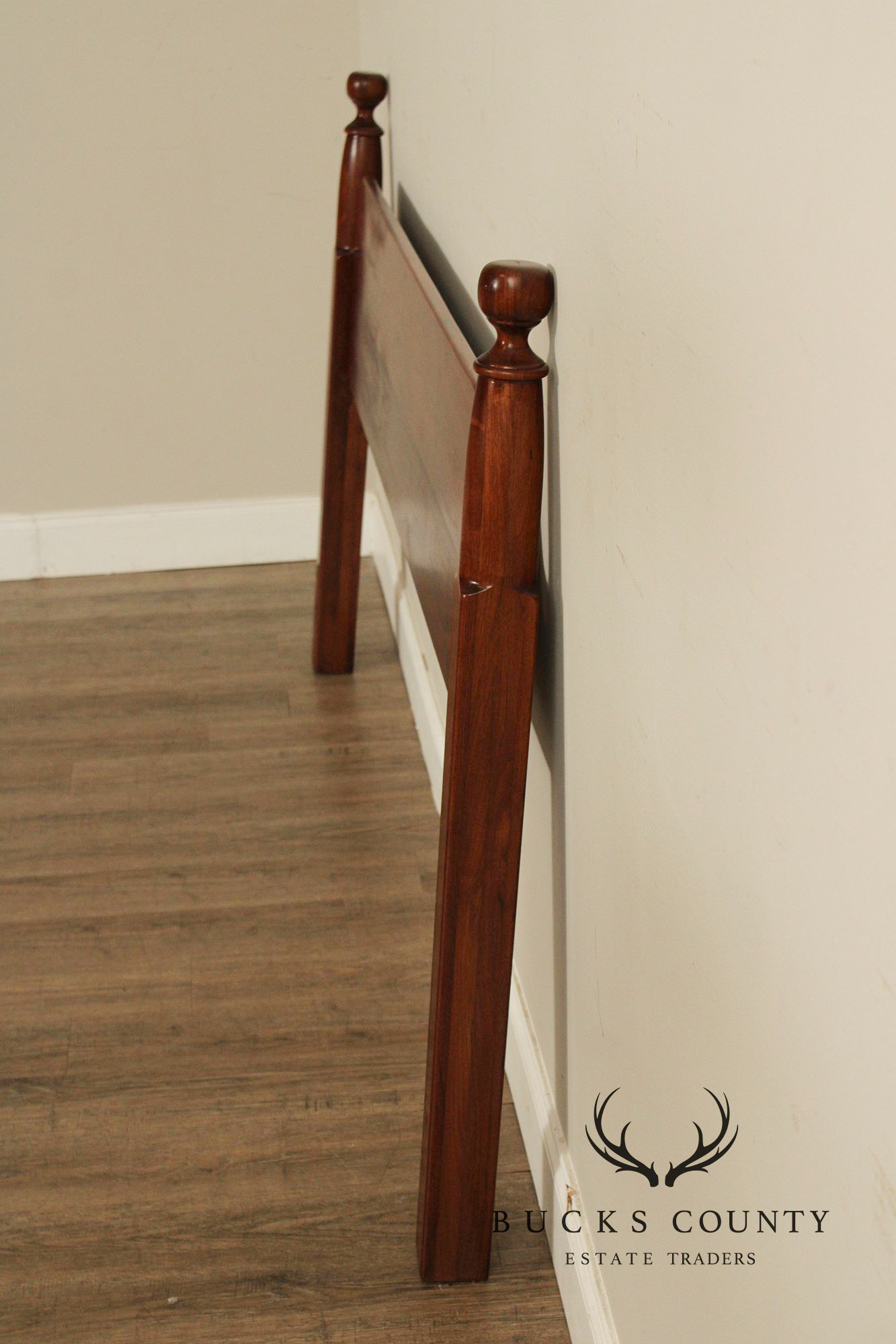 Custom Quality King Size Walnut Farmhouse Style Headboard