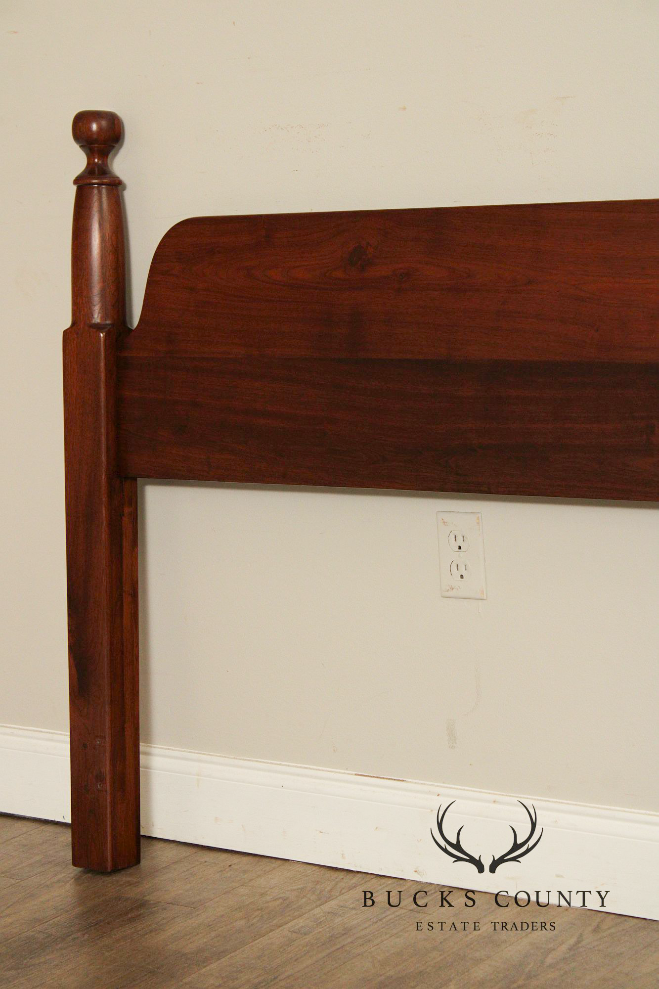 Custom Quality King Size Walnut Farmhouse Style Headboard