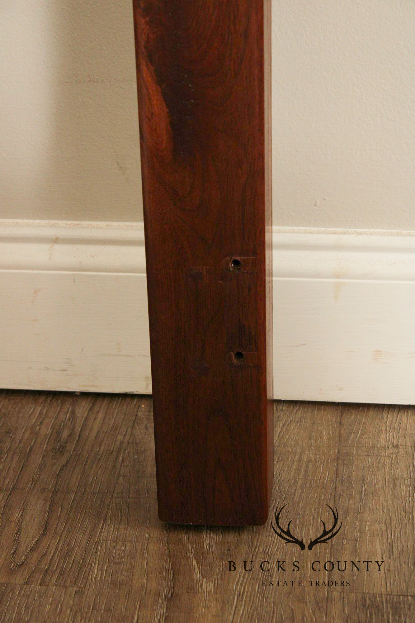 Custom Quality King Size Walnut Farmhouse Style Headboard