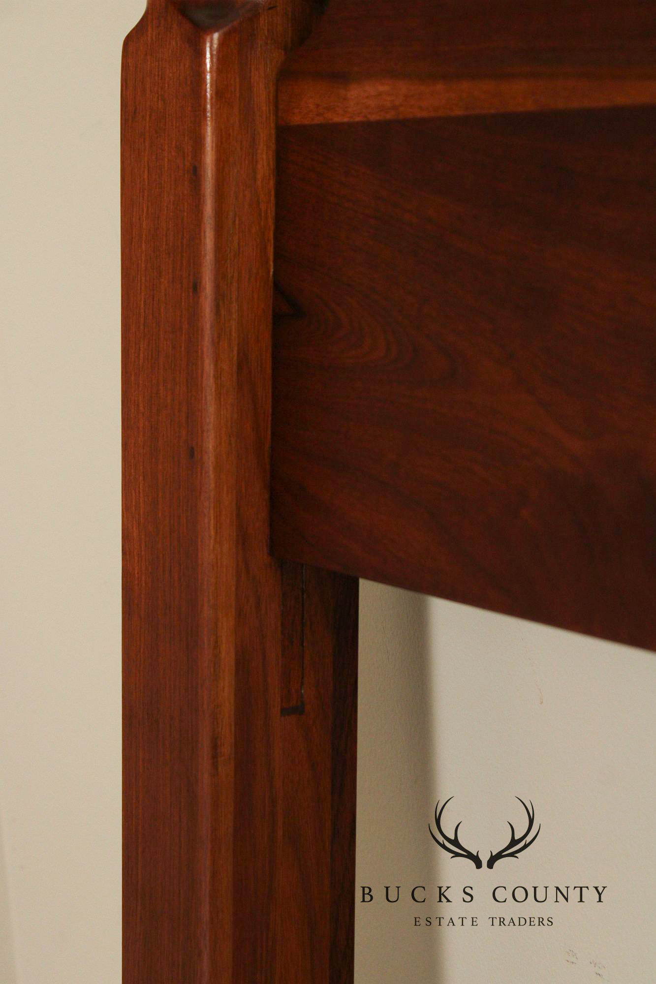 Custom Quality King Size Walnut Farmhouse Style Headboard