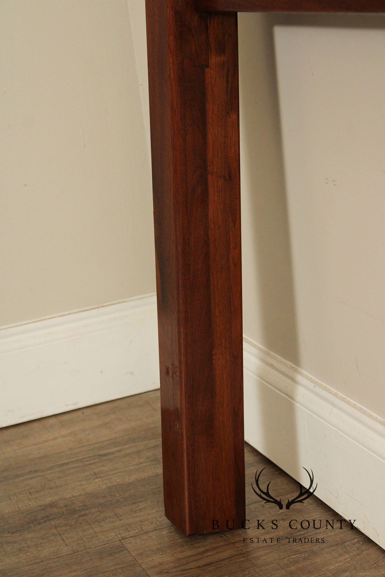 Custom Quality King Size Walnut Farmhouse Style Headboard