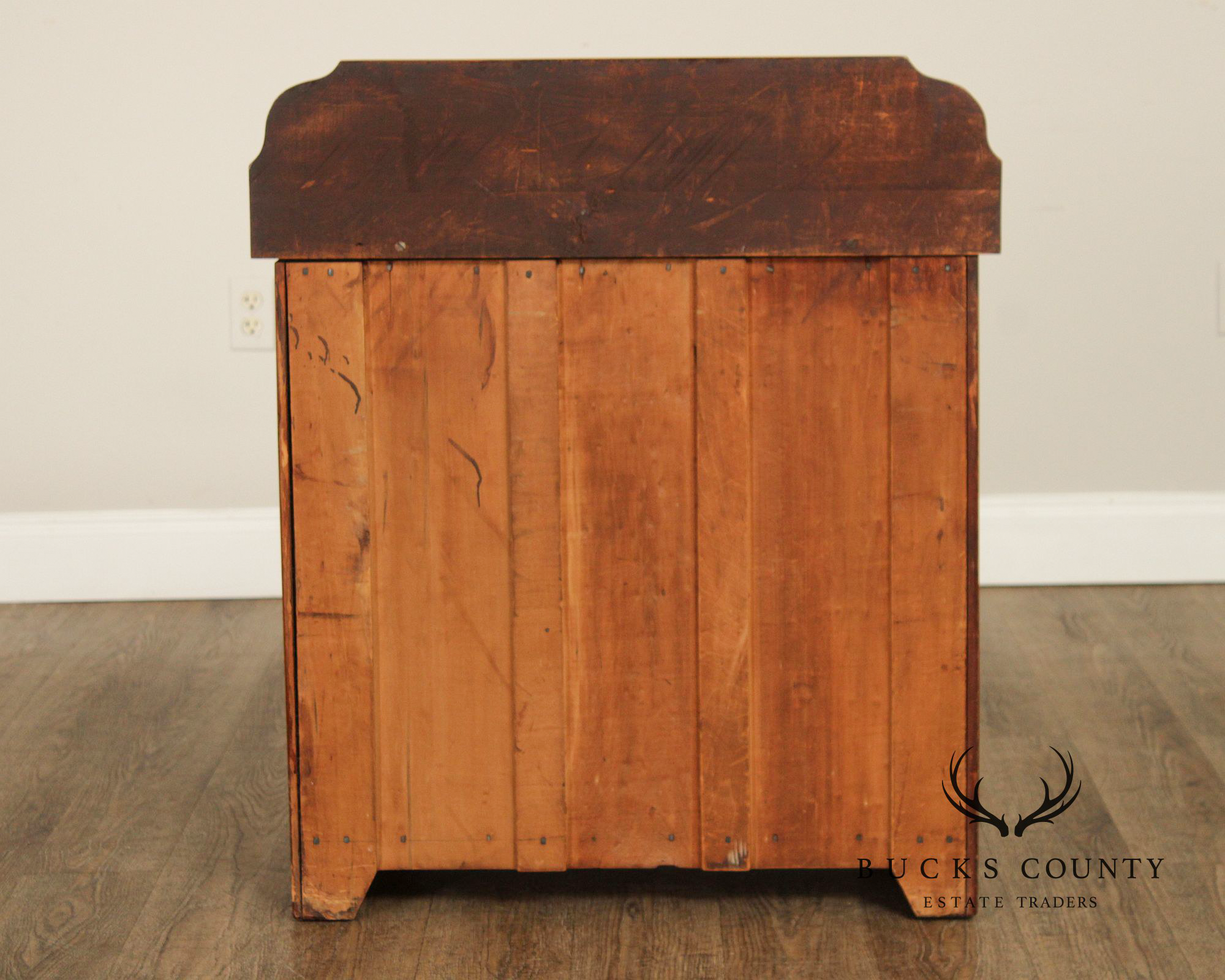 Antique American Cottage Washstand With Drawer And Cabinet Storage