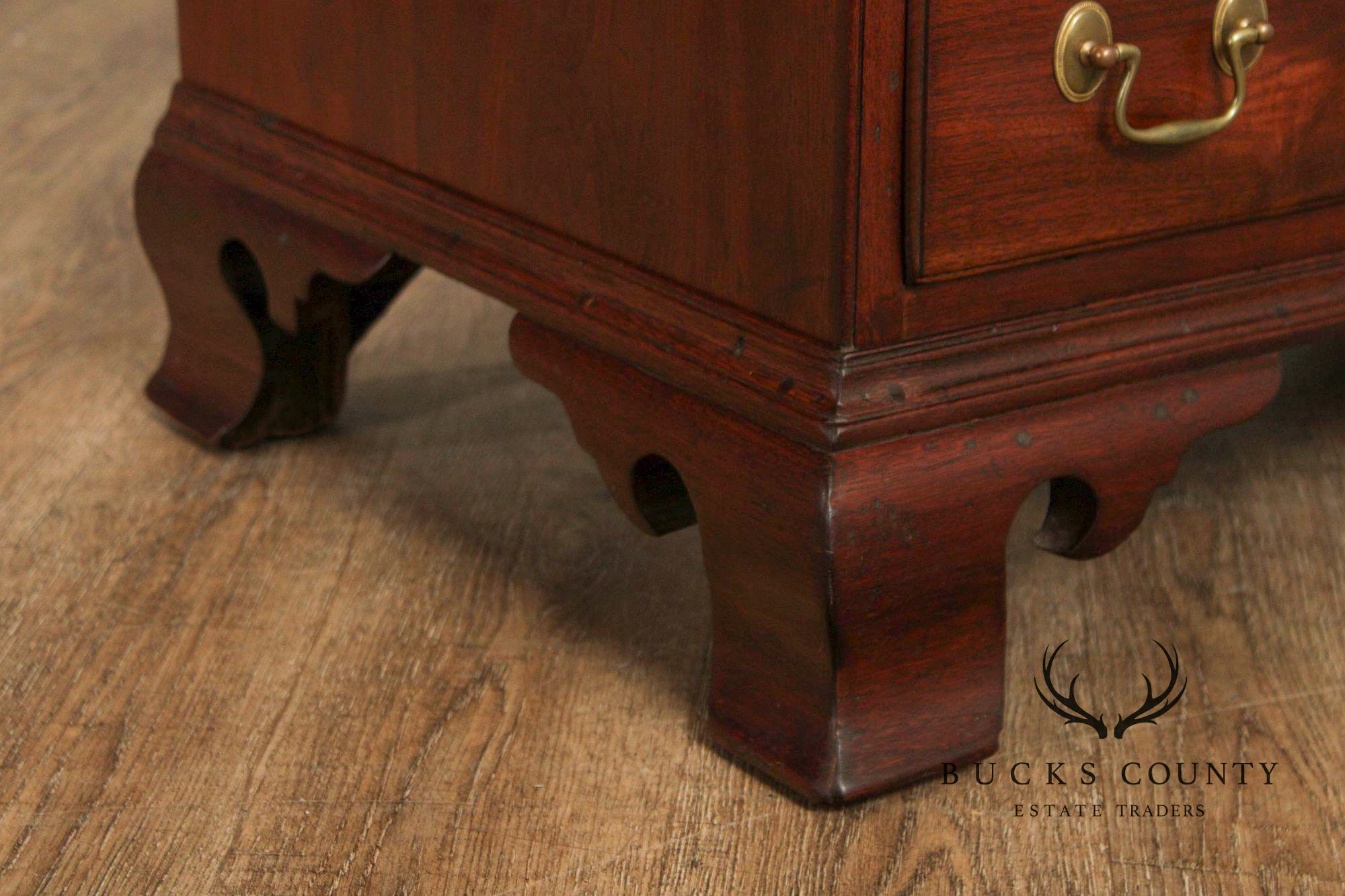 Antique American Chippendale Style Walnut Slant Front Desk