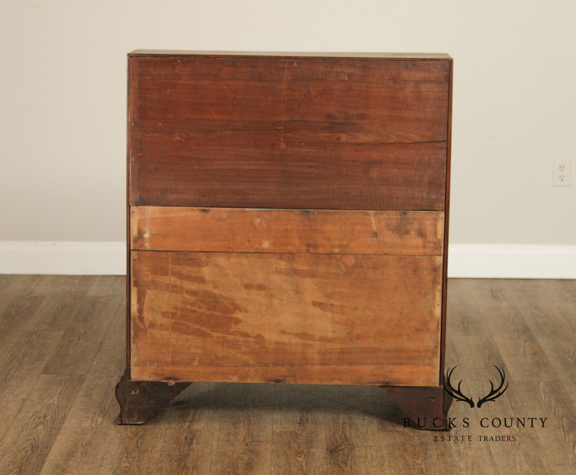 Antique American Chippendale Style Walnut Slant Front Desk