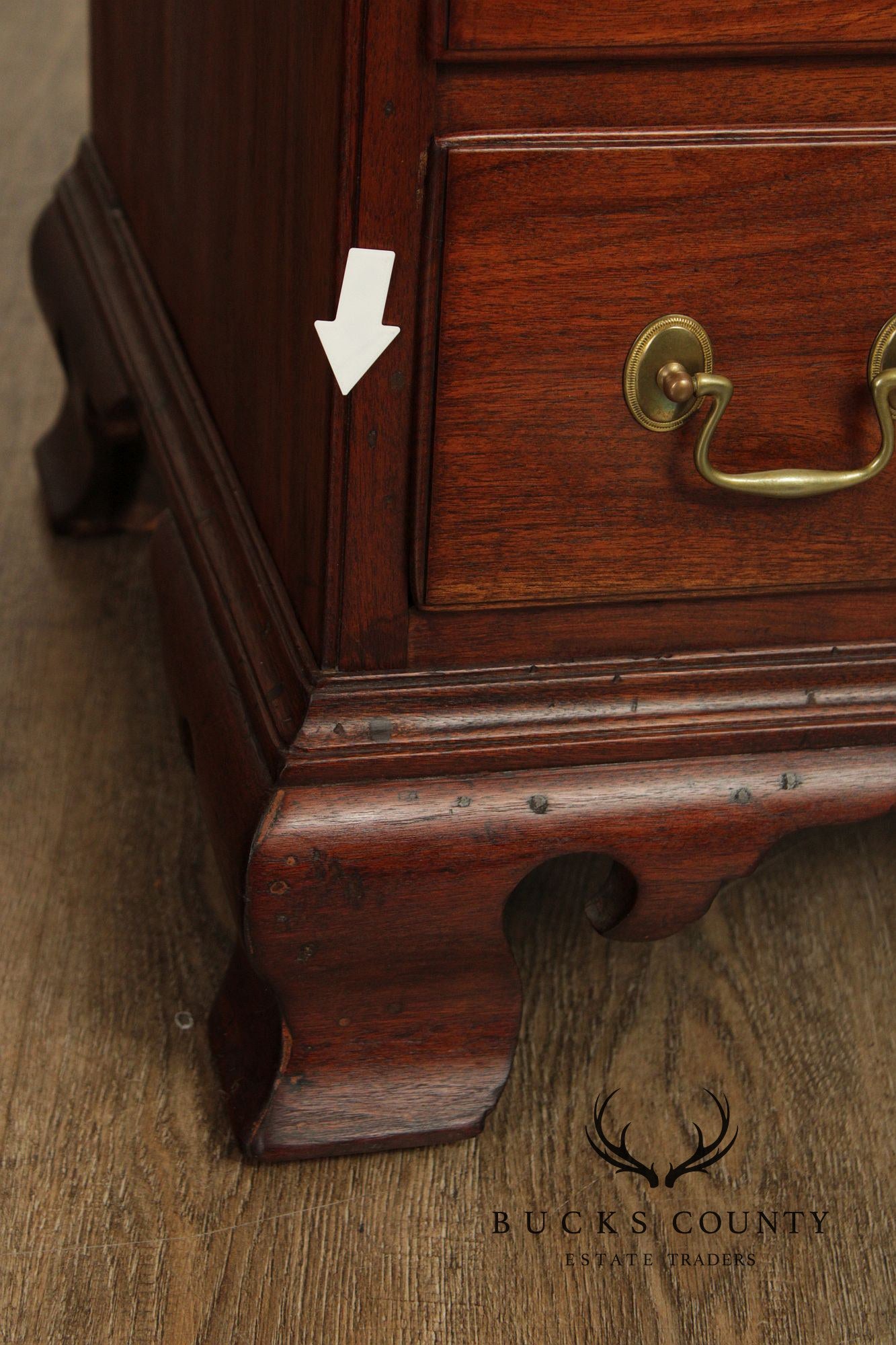 Antique American Chippendale Style Walnut Slant Front Desk