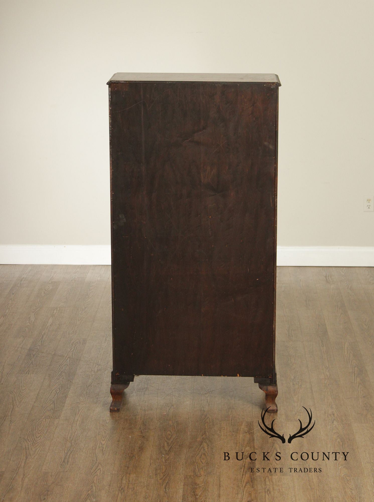 Antique Victorian Oak Single Door Bookcase