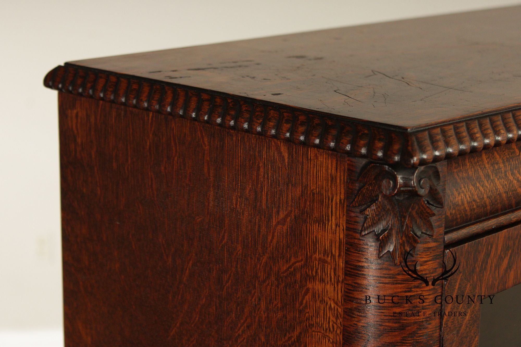 Antique Victorian Oak Single Door Bookcase