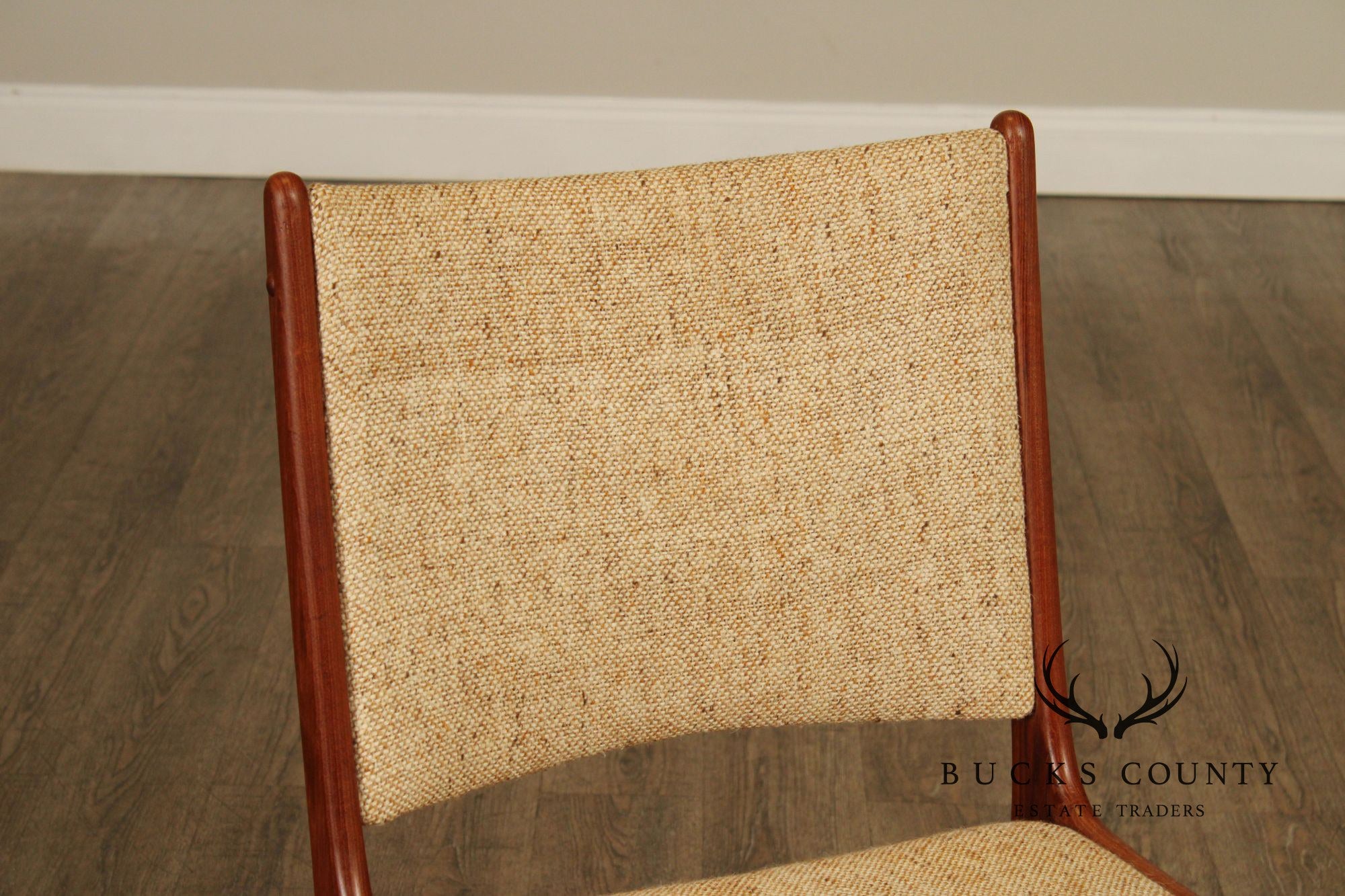 Sun Furniture Danish Modern Style Pair of Teak Side Chairs