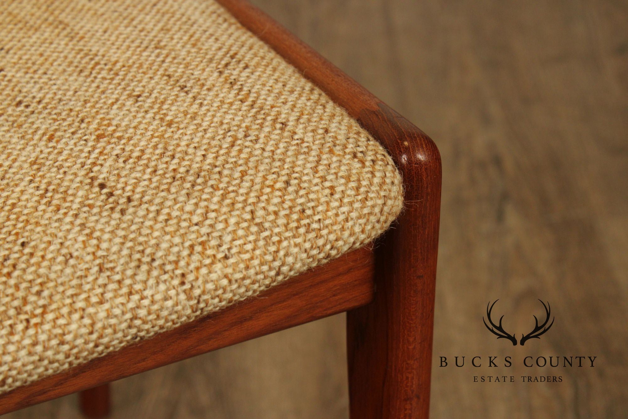 Sun Furniture Danish Modern Style Pair of Teak Side Chairs