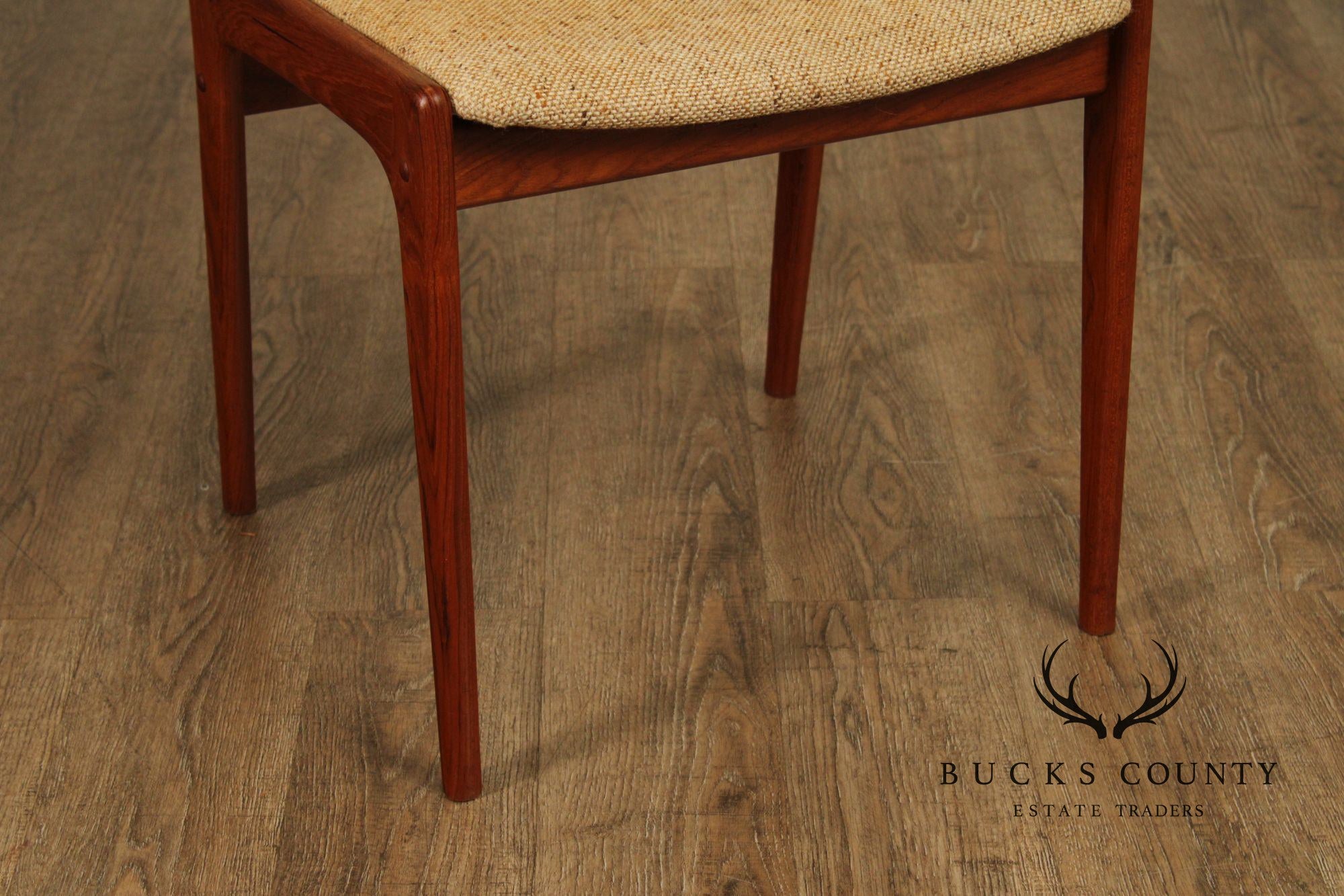 Sun Furniture Danish Modern Style Pair of Teak Side Chairs