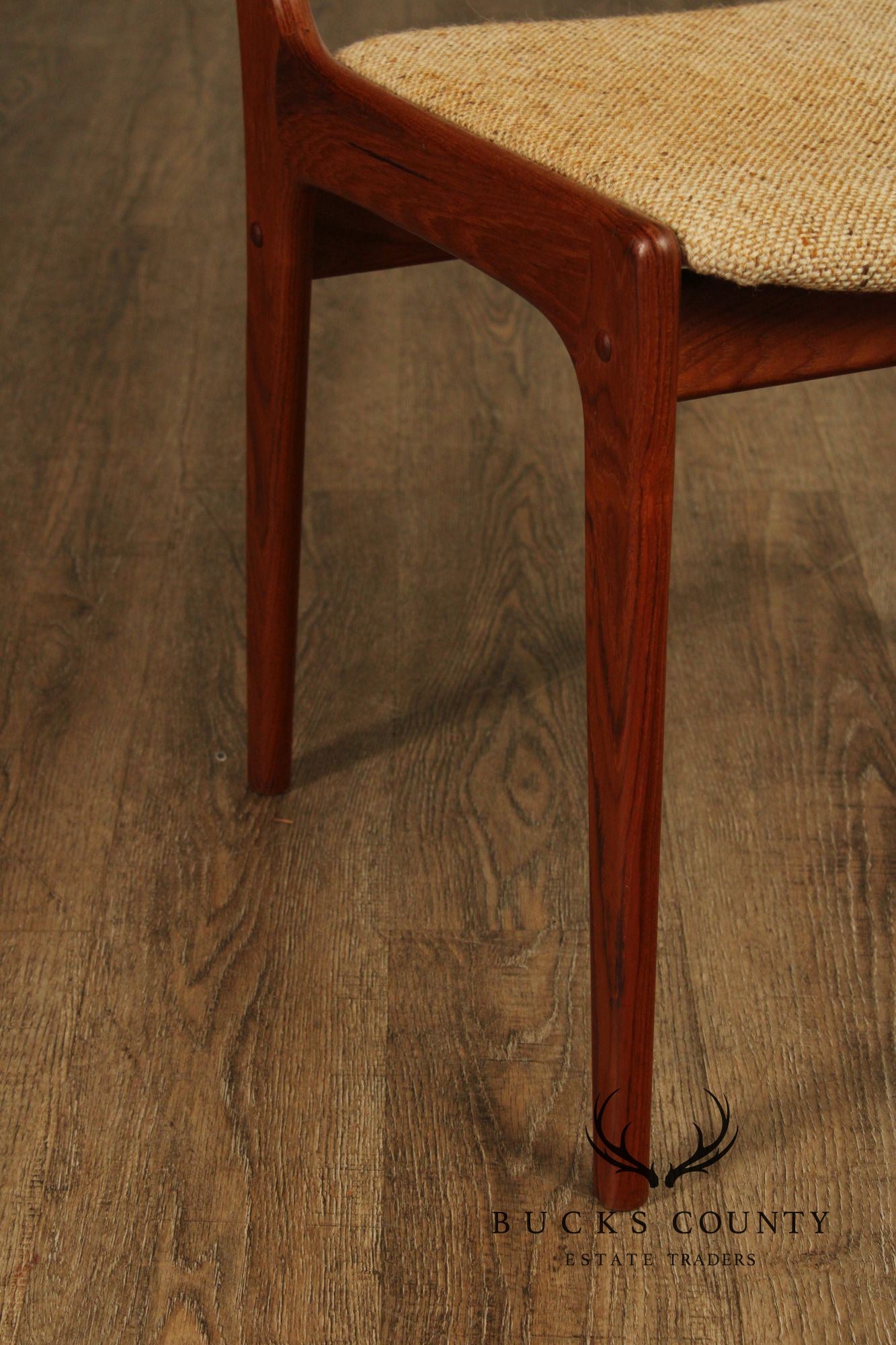 Sun Furniture Danish Modern Style Pair of Teak Side Chairs
