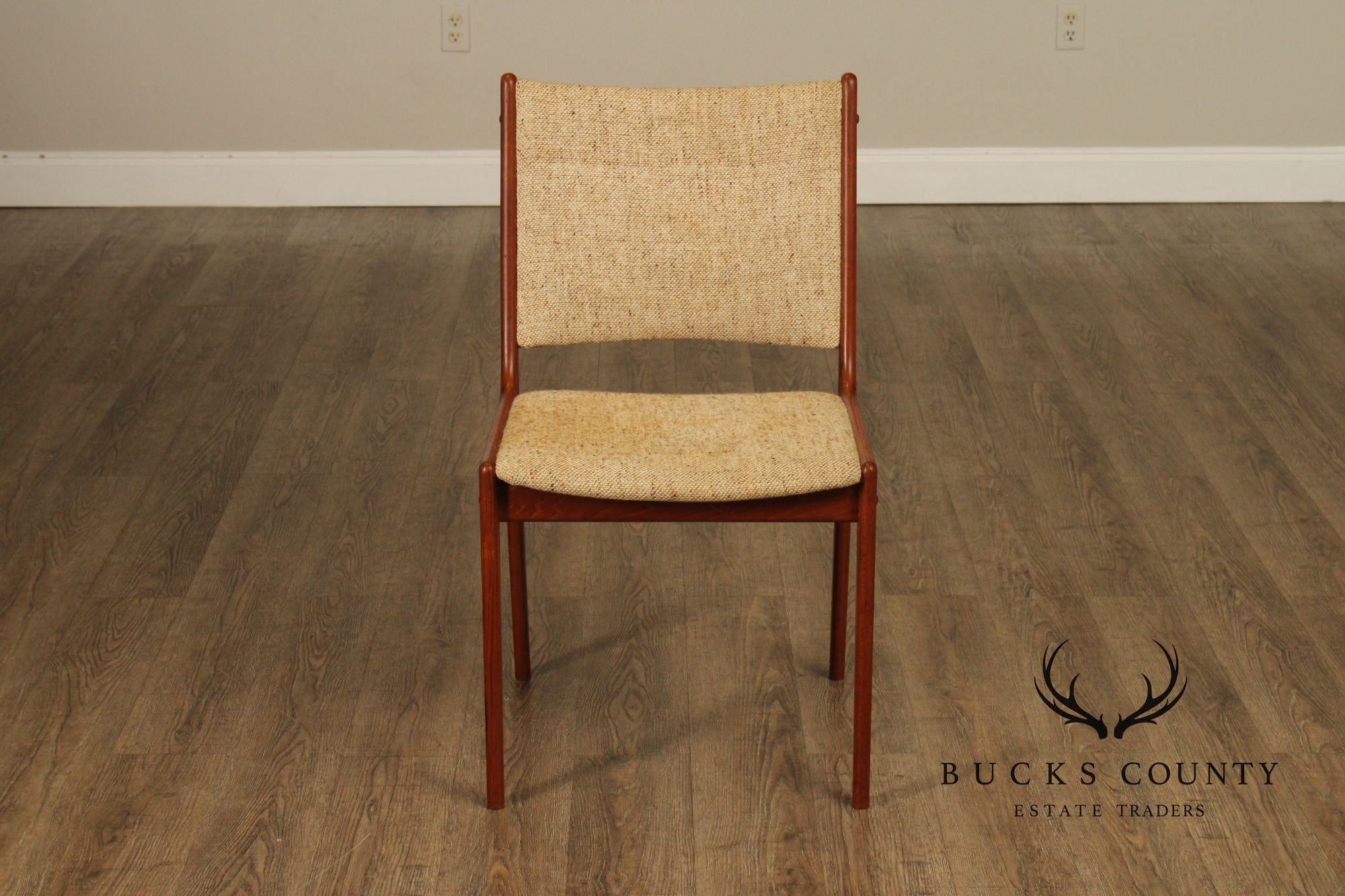 Sun Furniture Danish Modern Style Pair of Teak Side Chairs