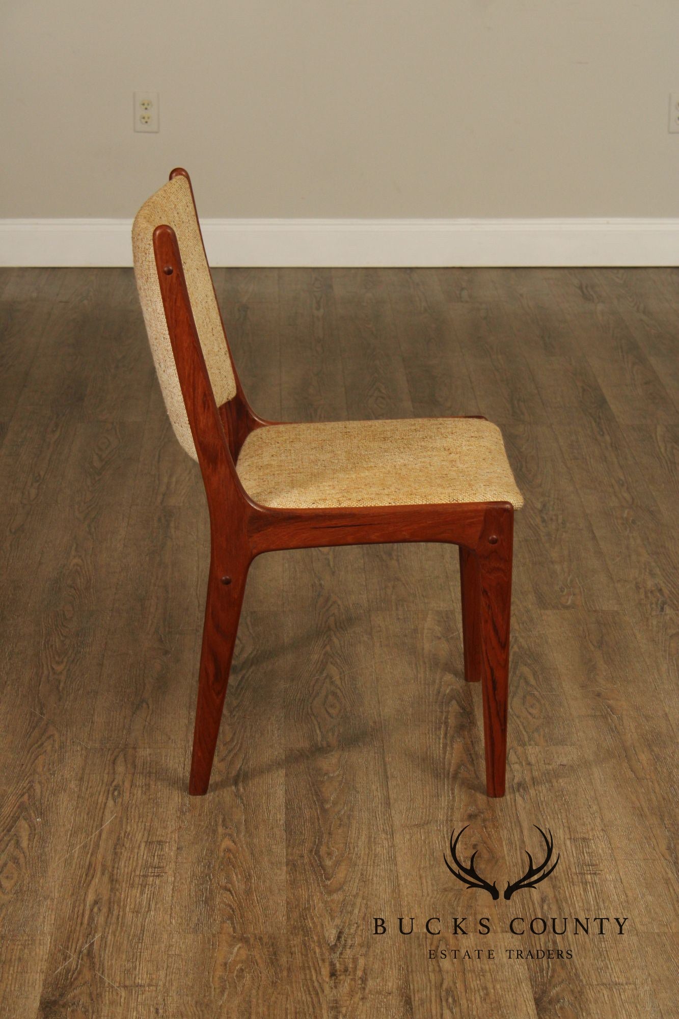 Sun Furniture Danish Modern Style Pair of Teak Side Chairs