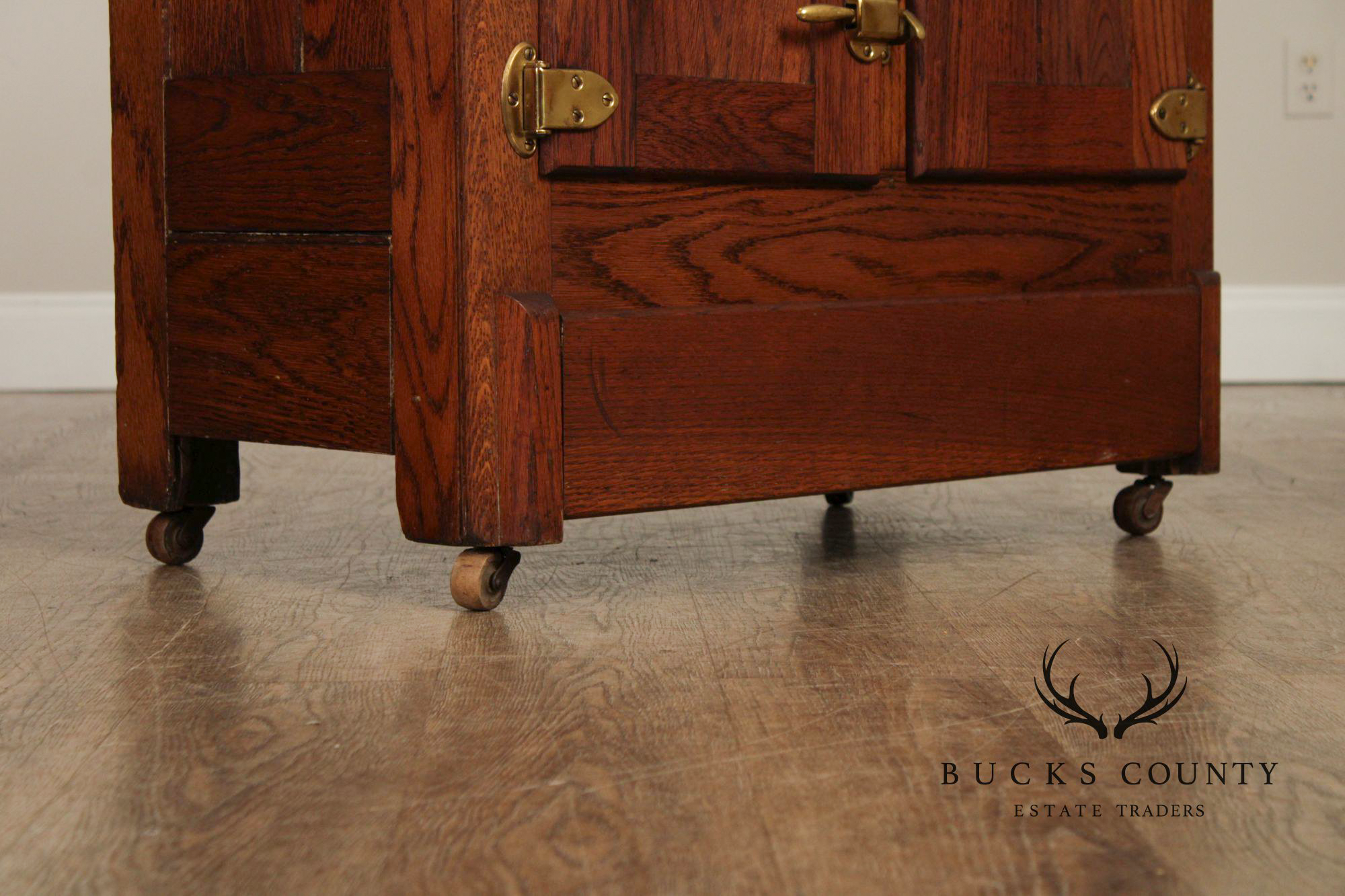 Keystone Furniture Co. Antique Oak Ice Chest