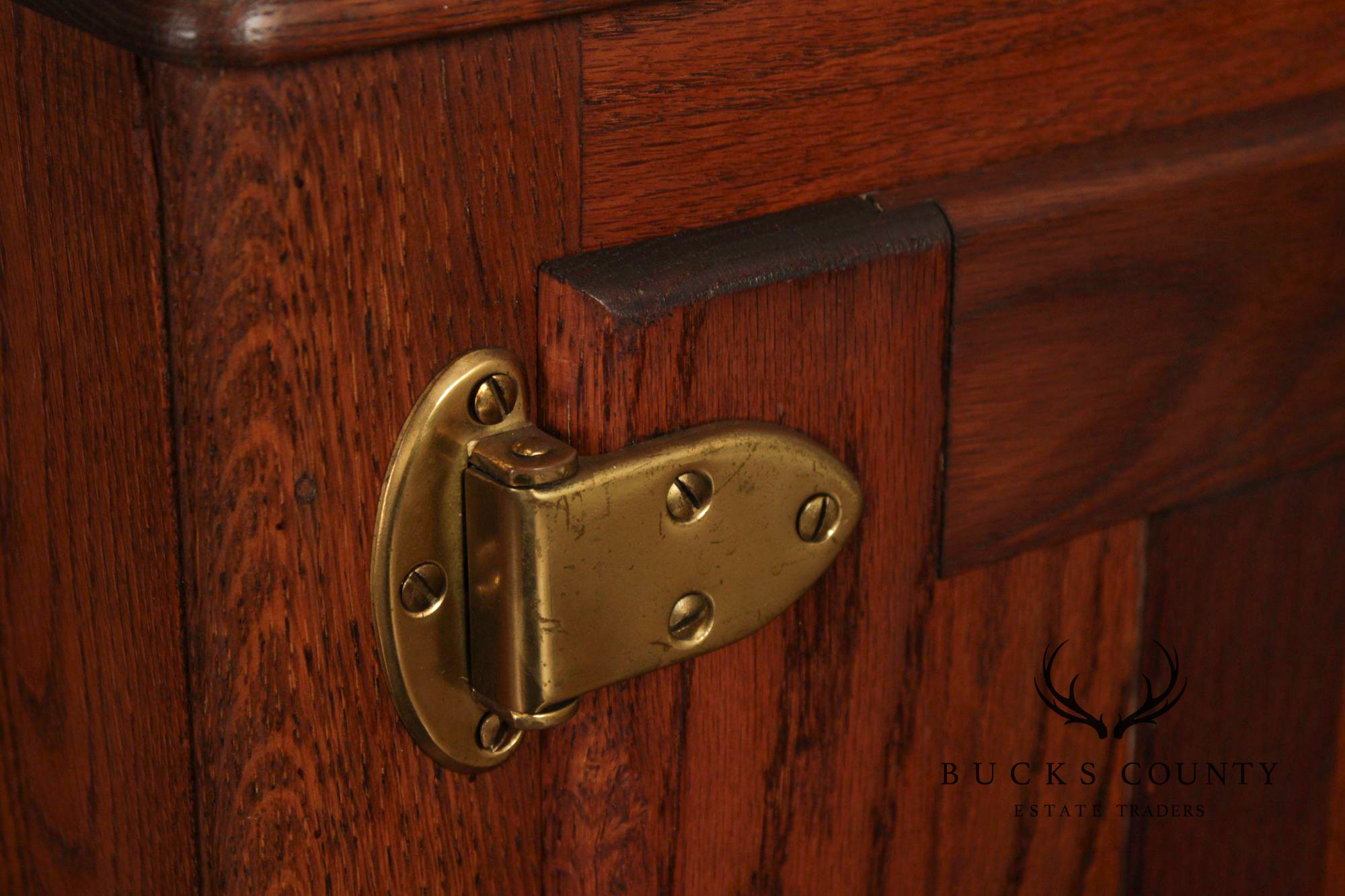Keystone Furniture Co. Antique Oak Ice Chest
