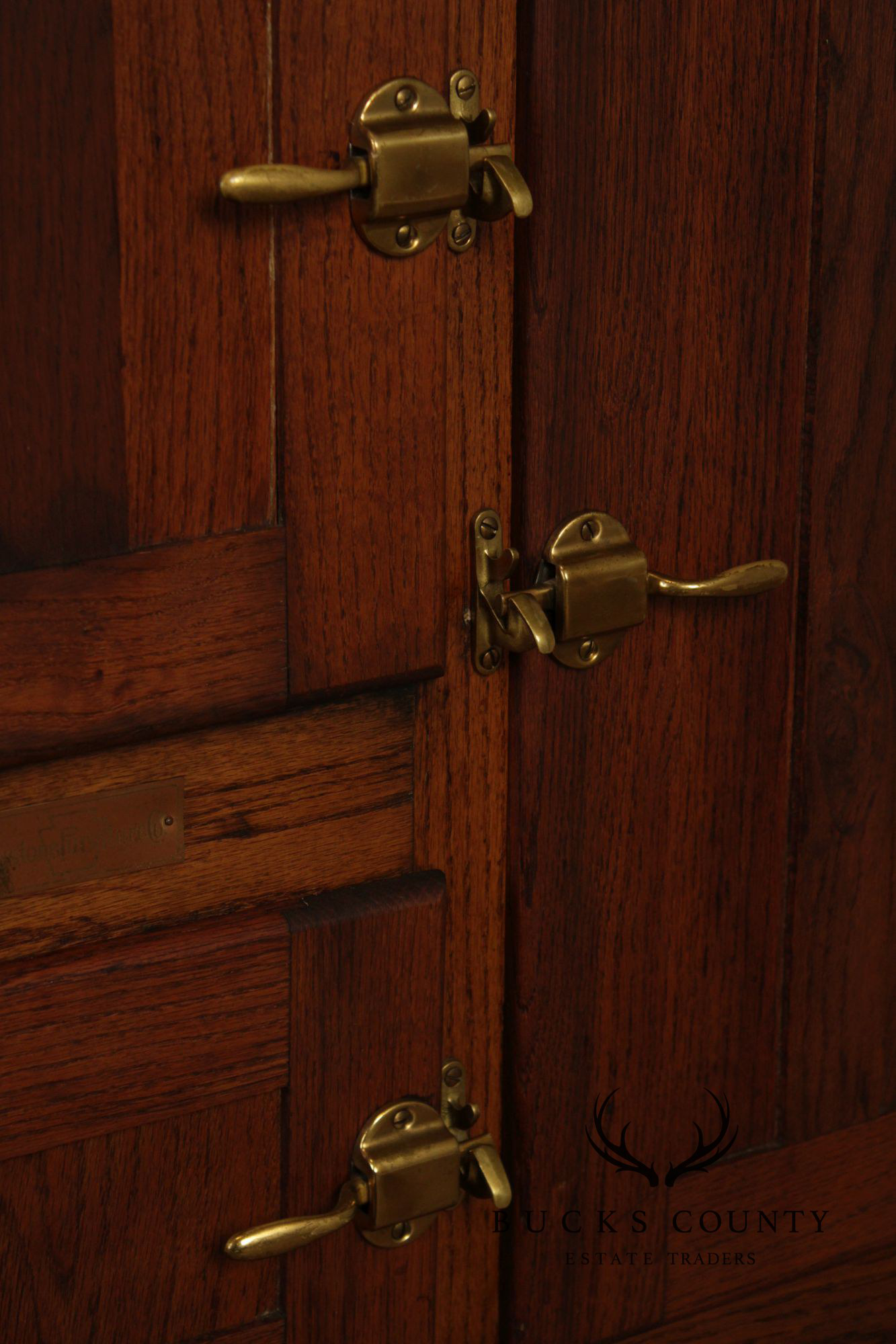 Keystone Furniture Co. Antique Oak Ice Chest