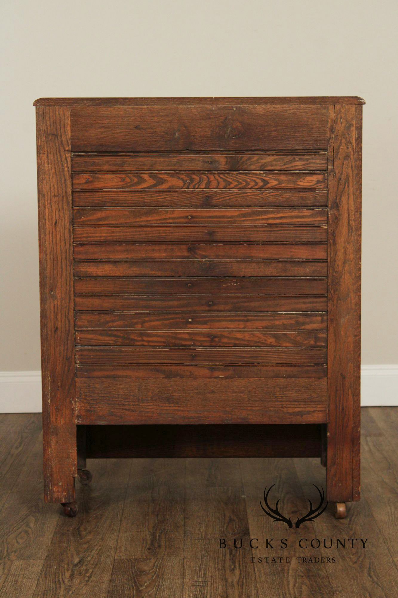 Keystone Furniture Co. Antique Oak Ice Chest
