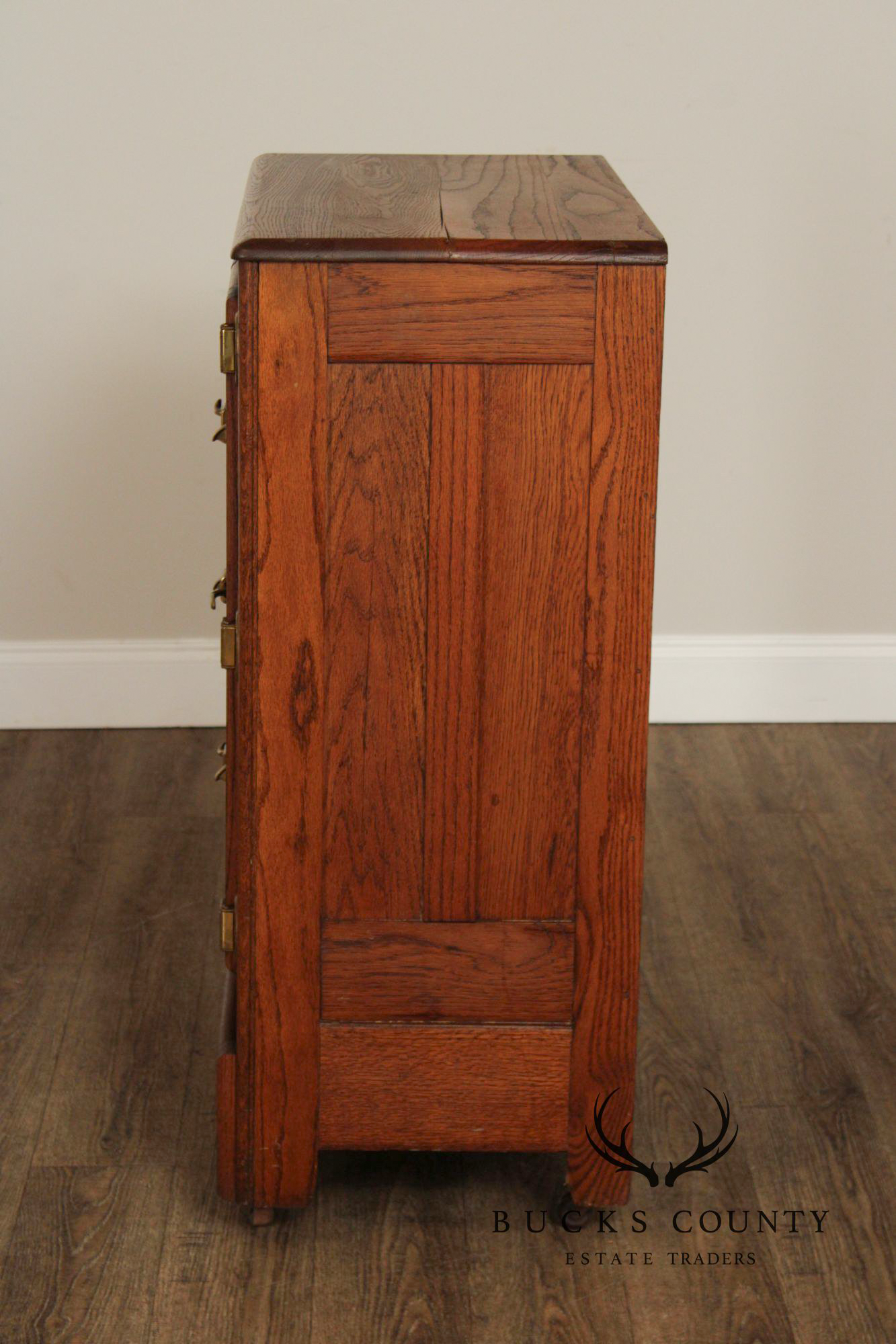 Keystone Furniture Co. Antique Oak Ice Chest