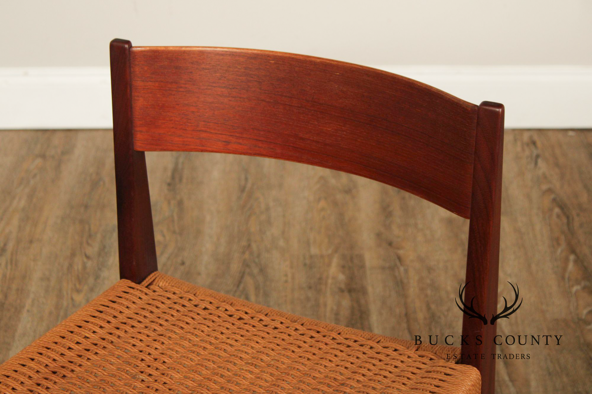 Paul Cadovius Danish Modern Teak Seat Side Chair