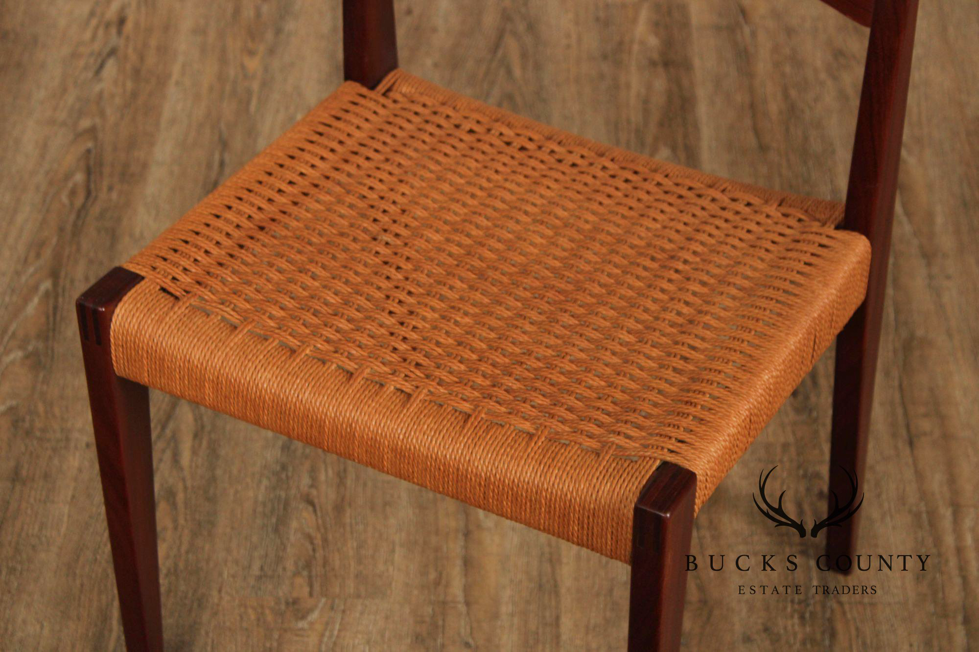 Paul Cadovius Danish Modern Teak Seat Side Chair