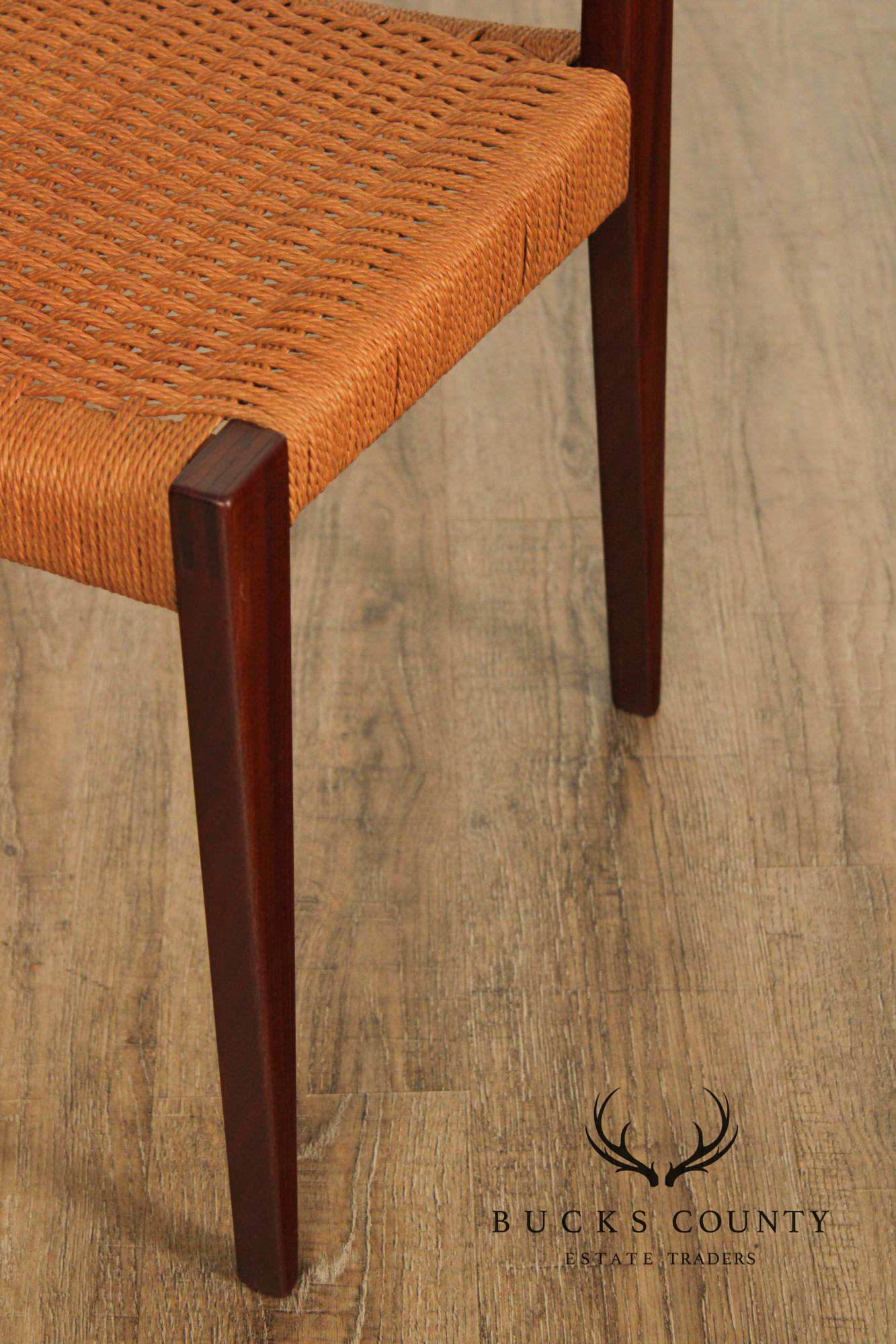 Paul Cadovius Danish Modern Teak Seat Side Chair