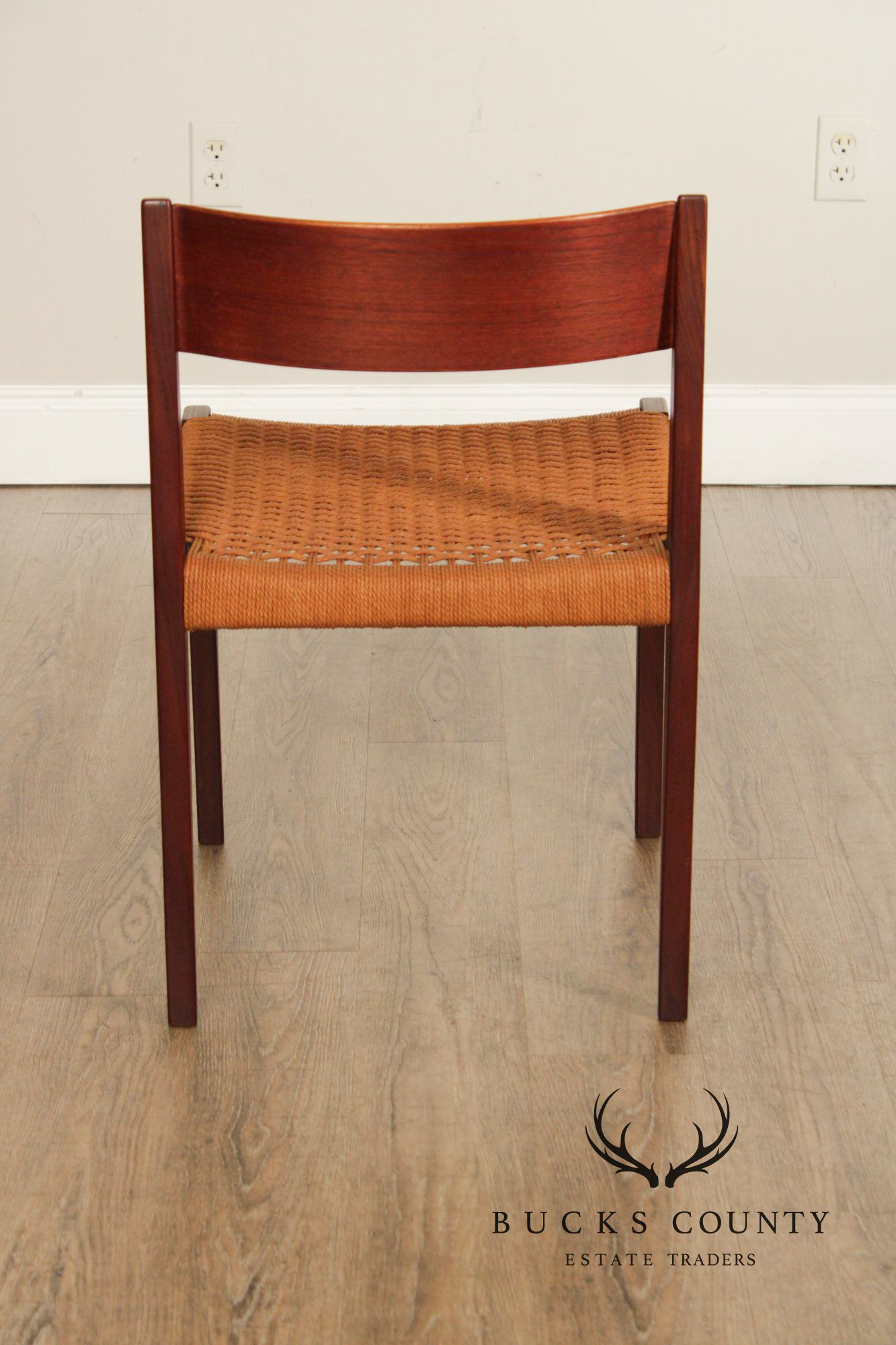 Paul Cadovius Danish Modern Teak Seat Side Chair