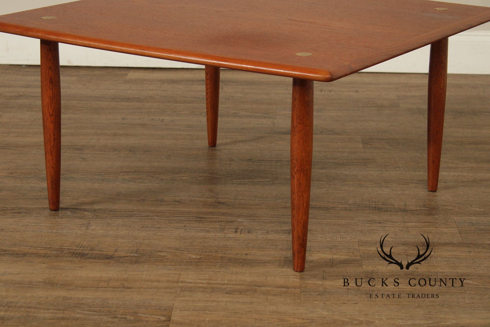Swedish Mid-Century Modern Square Teak Coffee Table By DUX