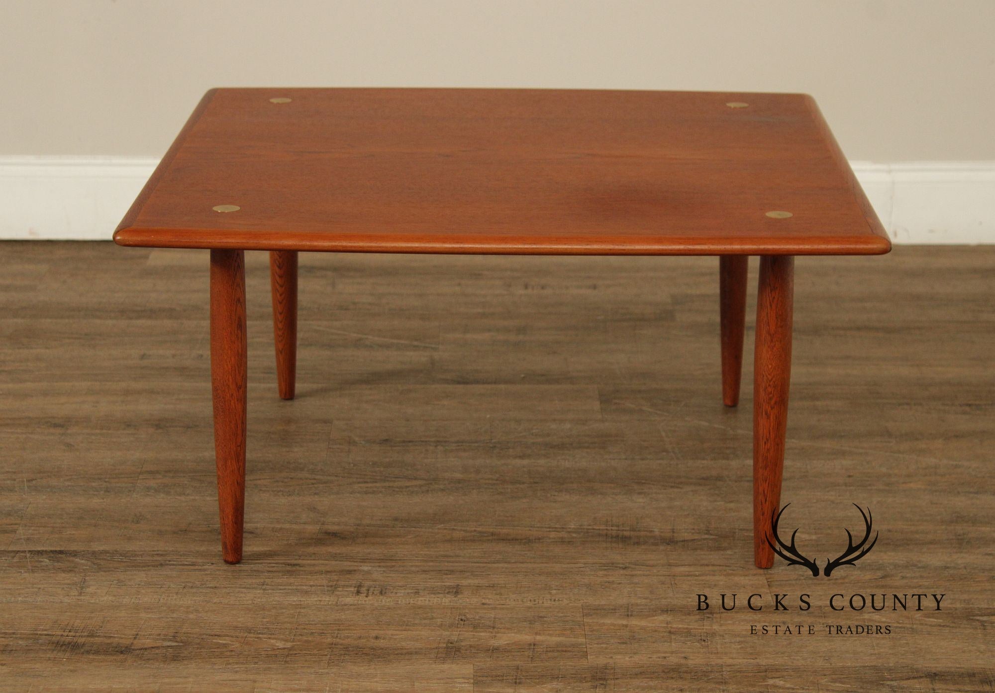 Swedish Mid-Century Modern Square Teak Coffee Table By DUX
