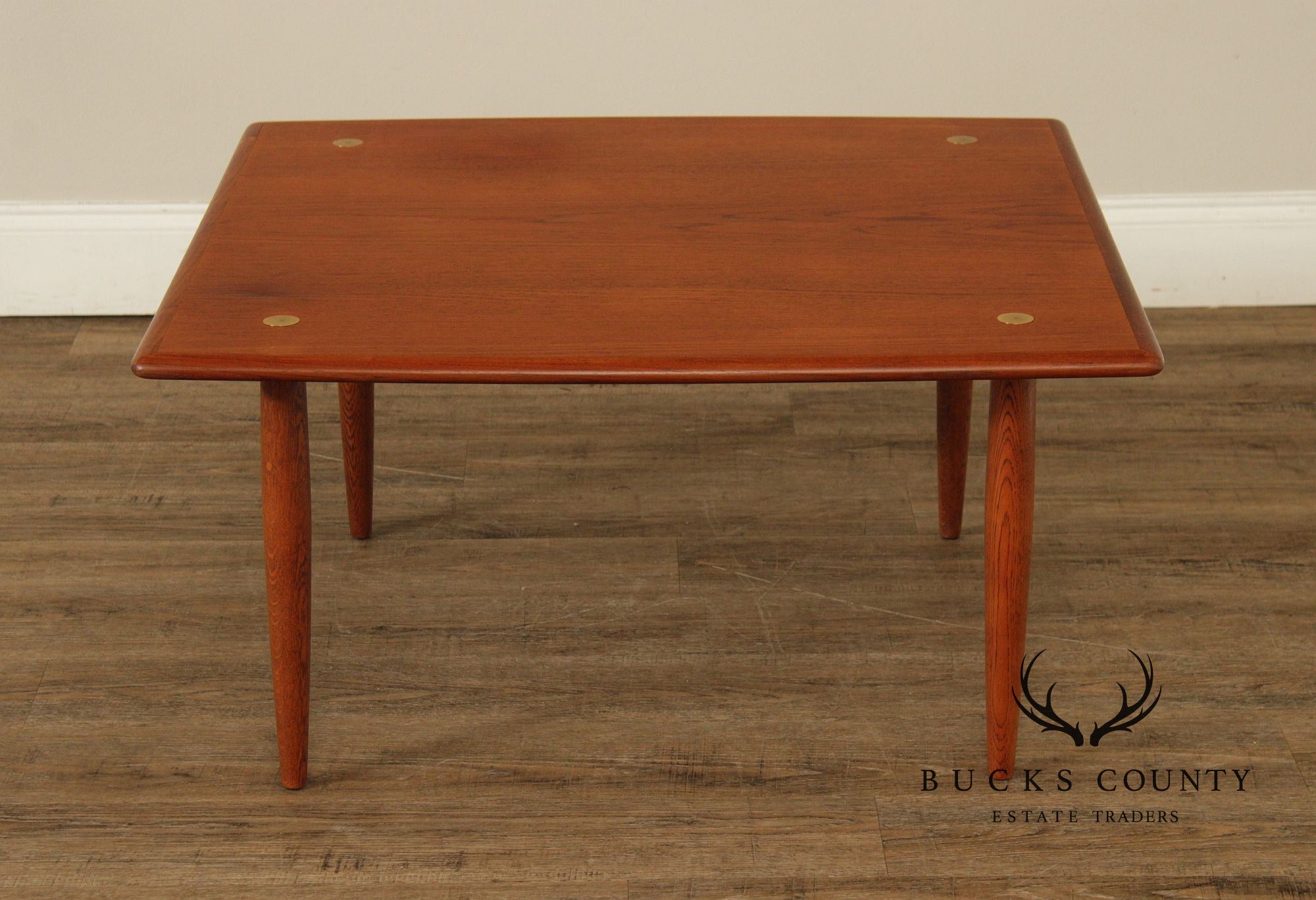 Swedish Mid-Century Modern Square Teak Coffee Table By DUX