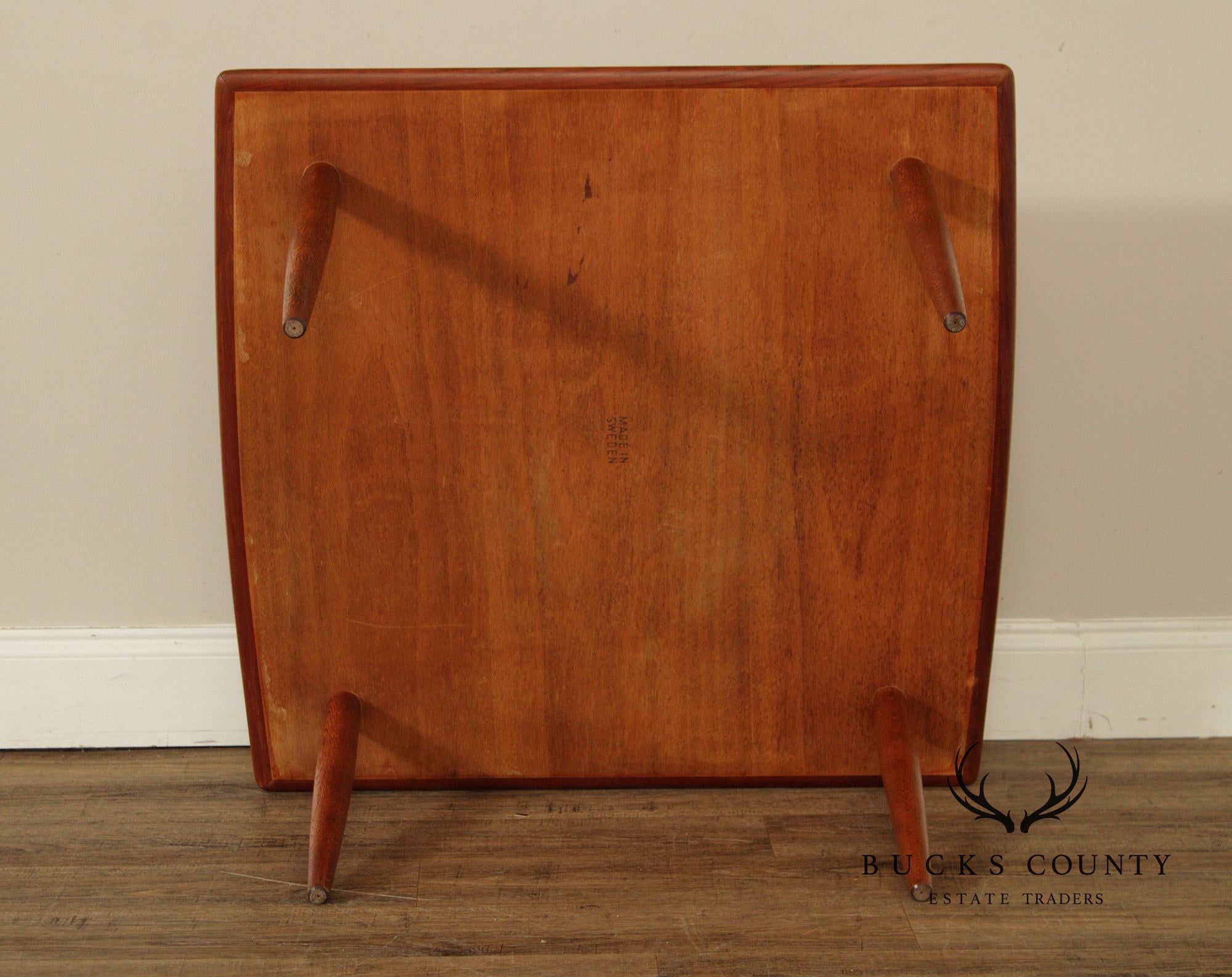 Swedish Mid-Century Modern Square Teak Coffee Table By DUX