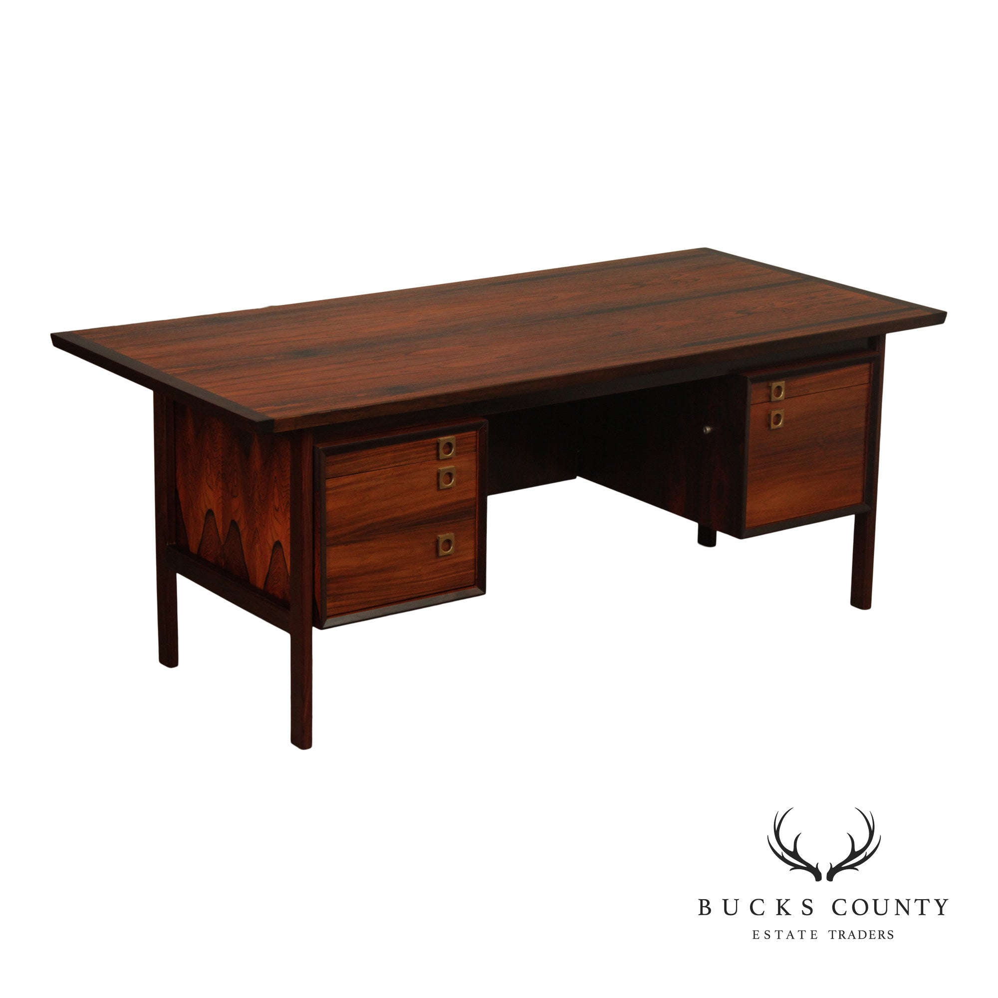 Arne Vodder For Sibast Danish Modern Rosewood Executive Desk