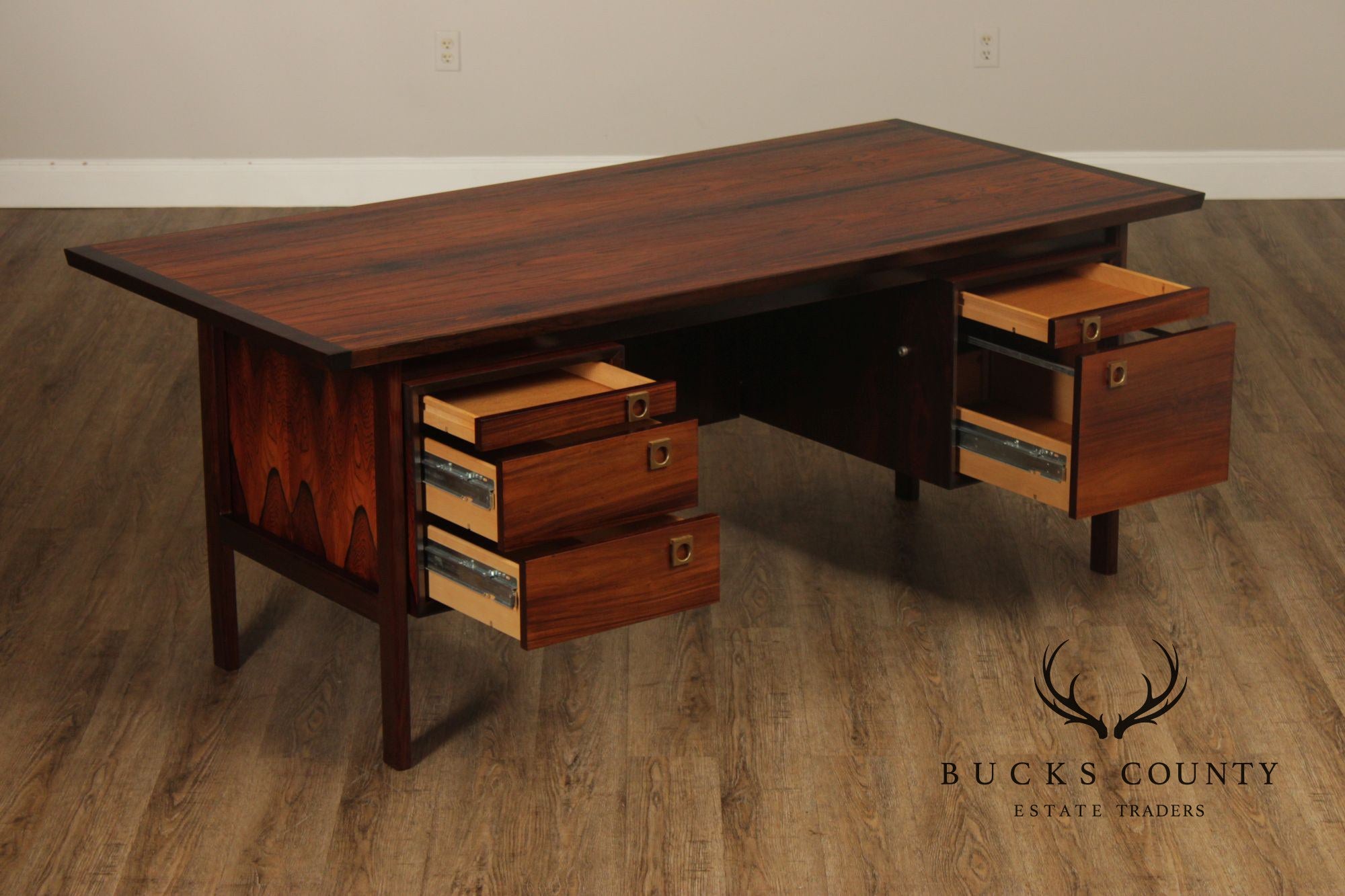 Arne Vodder For Sibast Danish Modern Rosewood Executive Desk