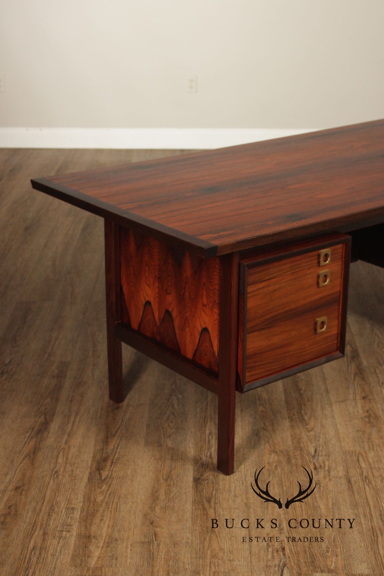 Arne Vodder For Sibast Danish Modern Rosewood Executive Desk