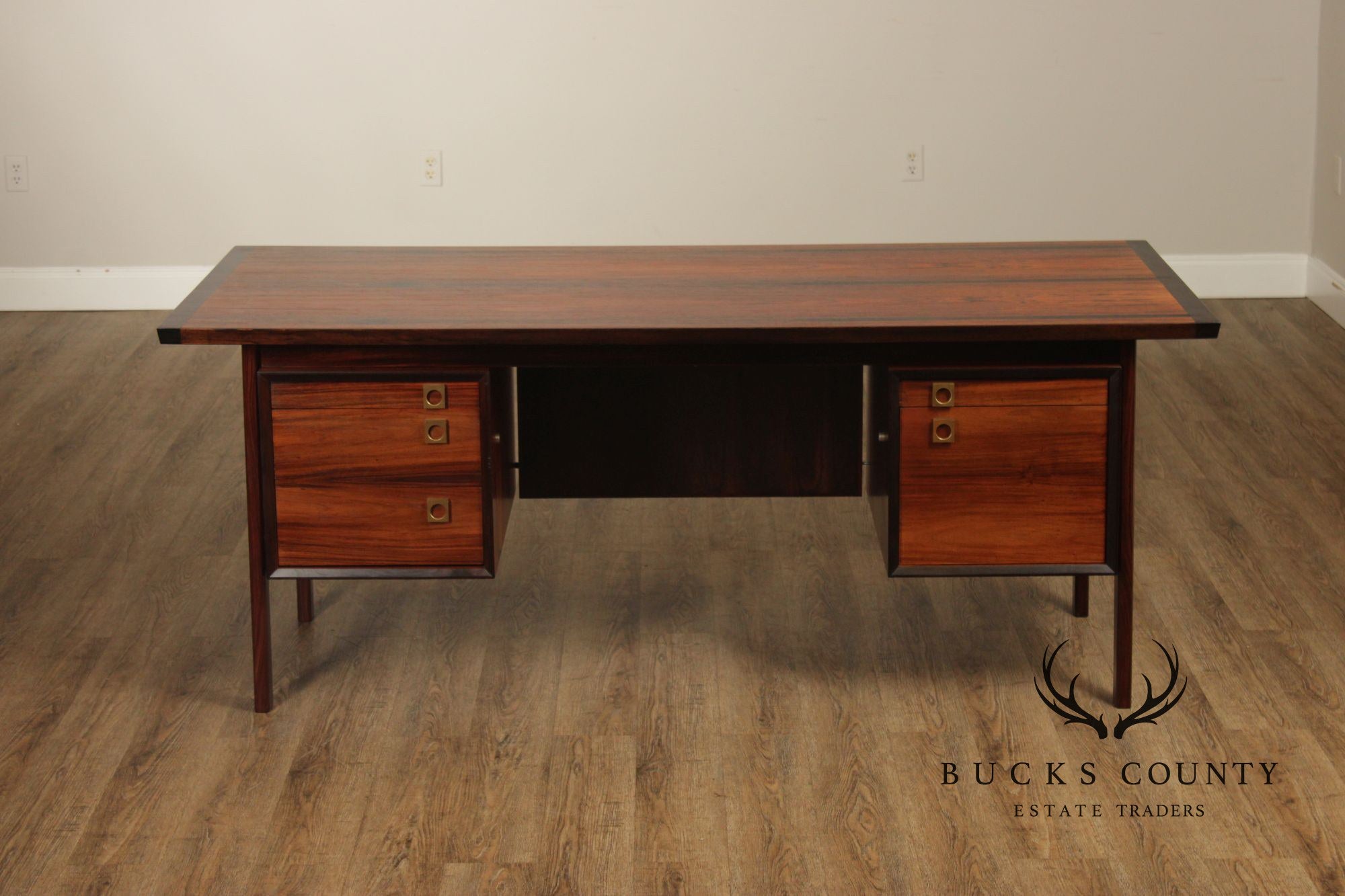 Arne Vodder For Sibast Danish Modern Rosewood Executive Desk