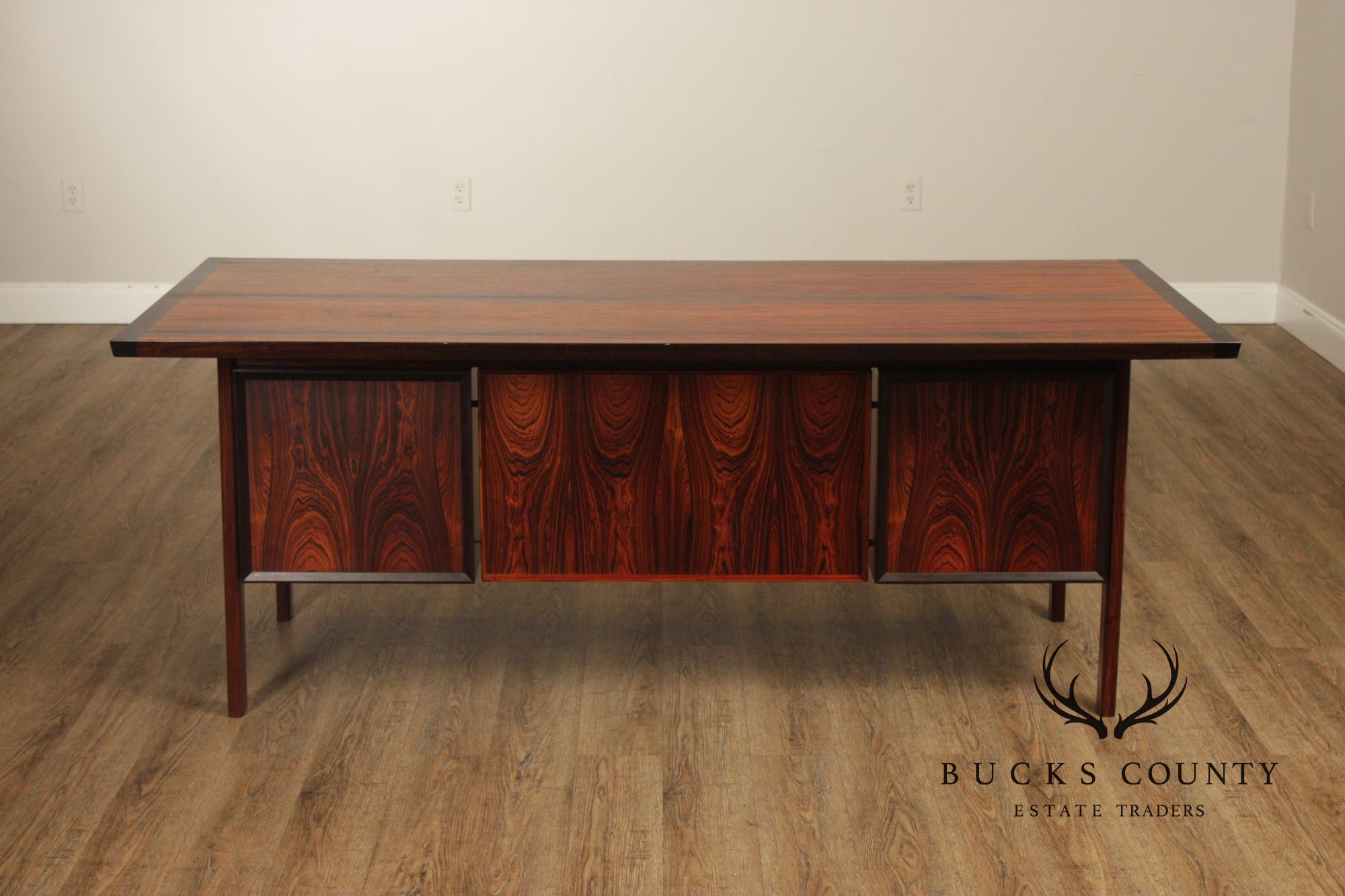 Arne Vodder For Sibast Danish Modern Rosewood Executive Desk