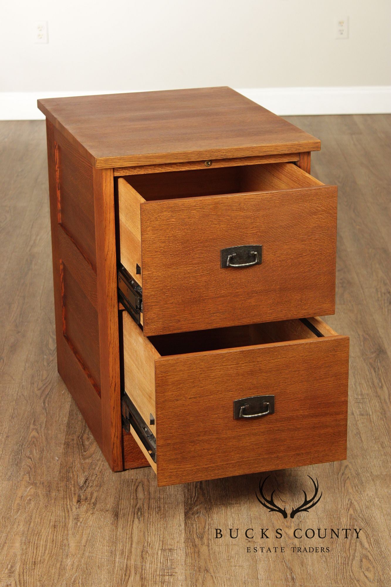 Stickley Mission Collection Oak Two-Drawer File Cabinet