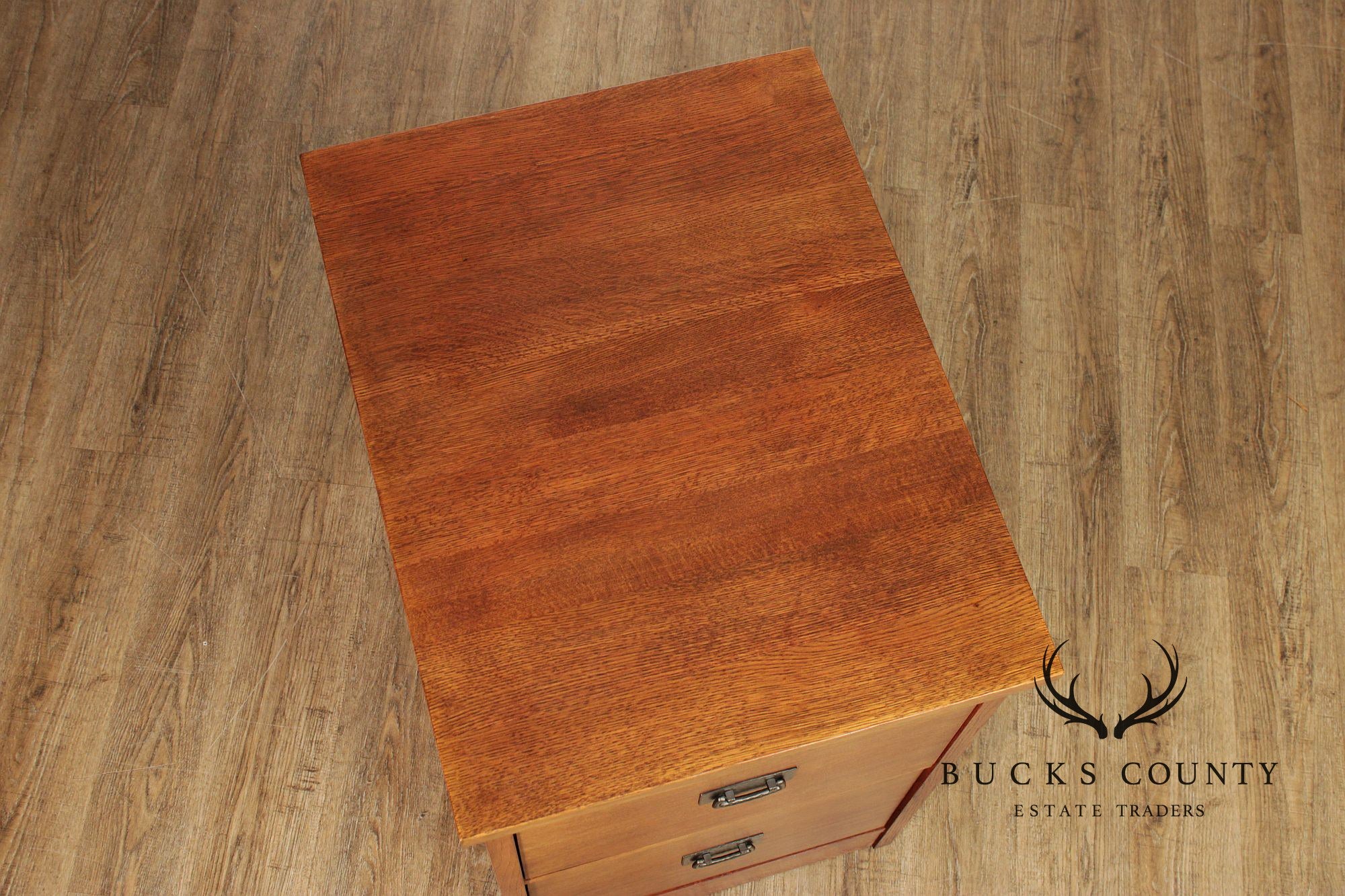 Stickley Mission Collection Oak Two-Drawer File Cabinet
