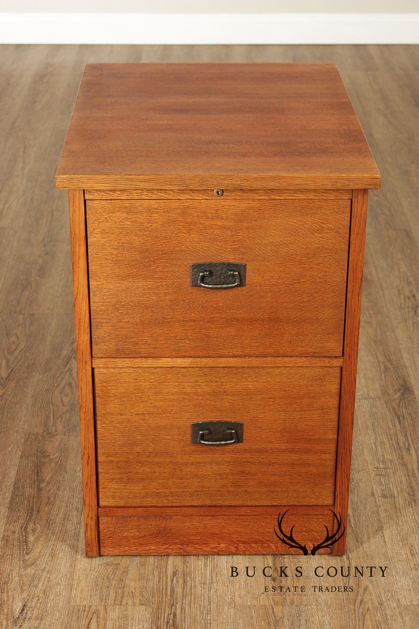 Stickley Mission Collection Oak Two-Drawer File Cabinet