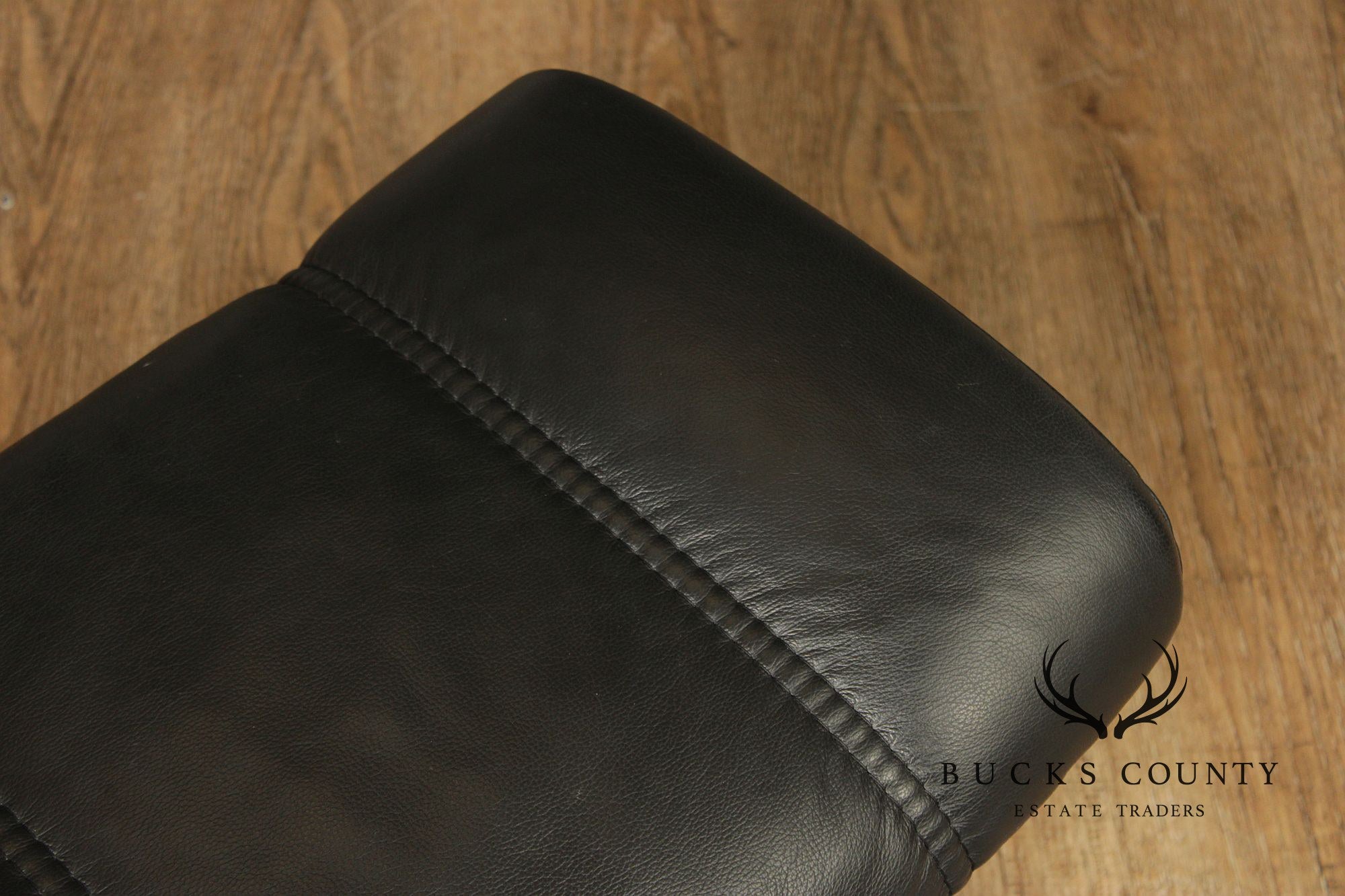 Ekornes Stressless Black Leather Recliner Lounge Chair With Ottoman