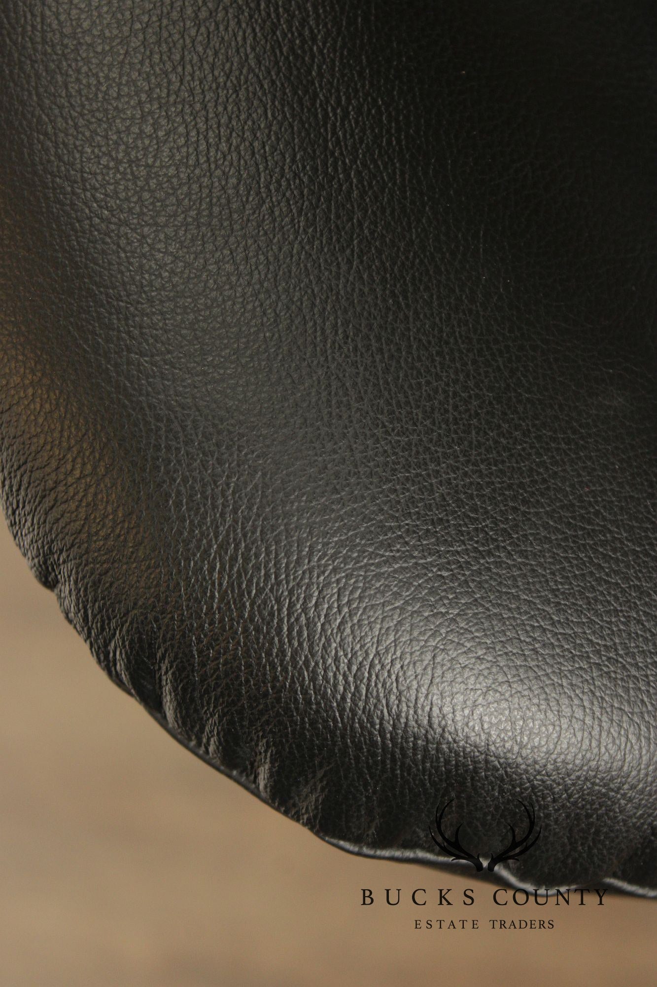 Ekornes Stressless Black Leather Recliner With Ottoman