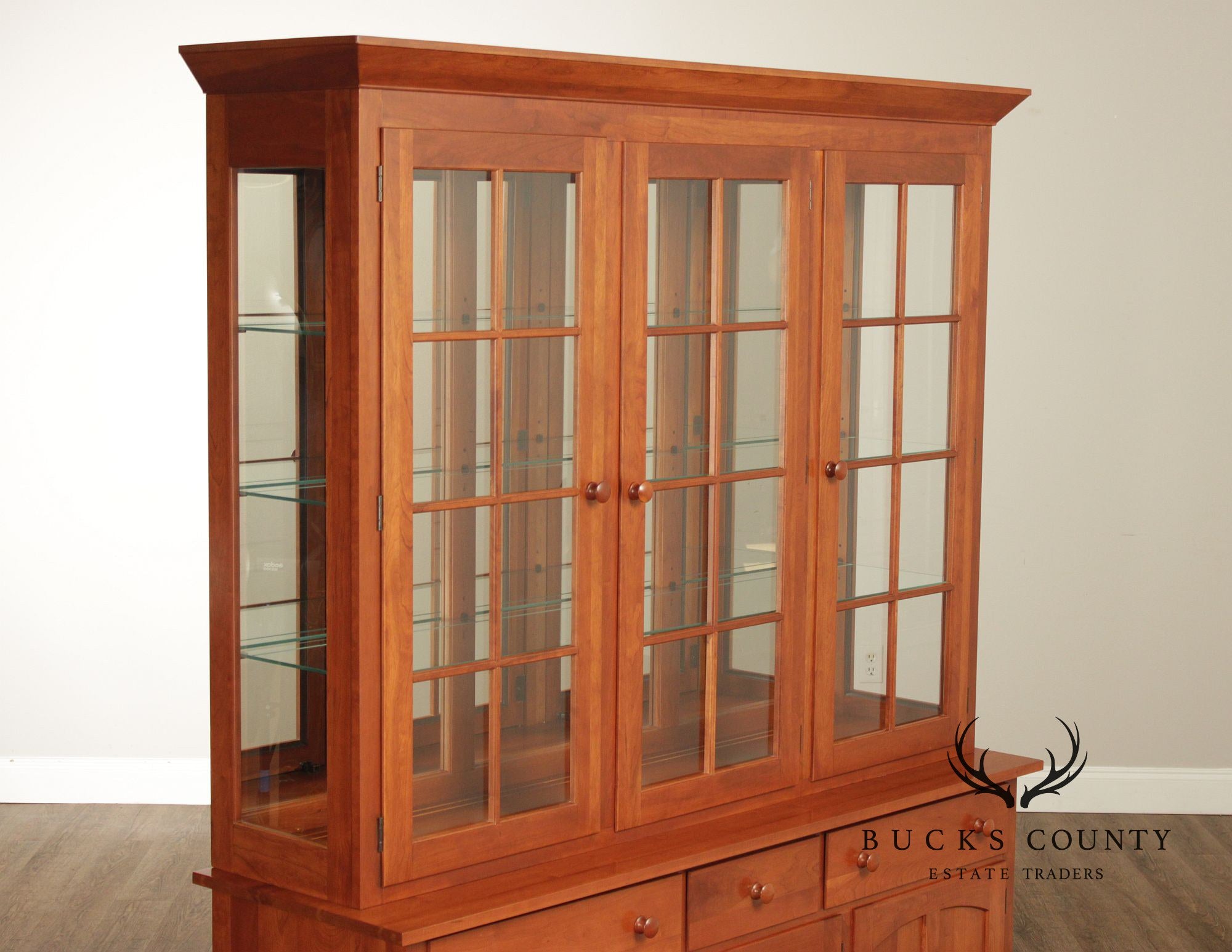 Pennsylvania House Arts & Crafts Style Cherry China Cabinet