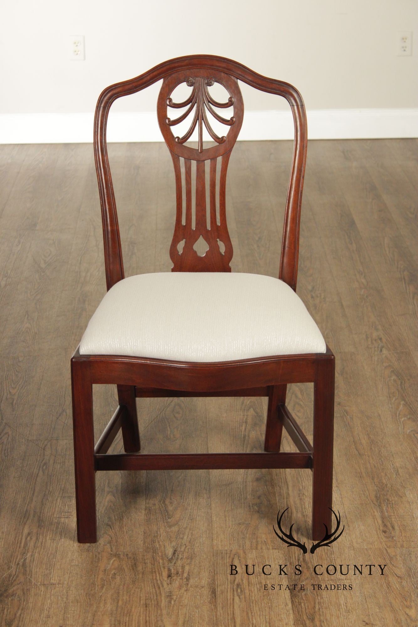 Georgian Style Antique Set of Twelve Mahogany Dining Chairs