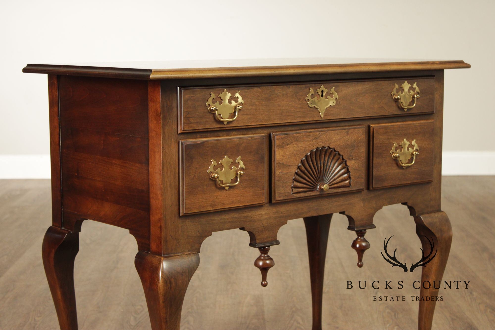 Statton Private Collection Queen Anne Style Cherry Lowboy