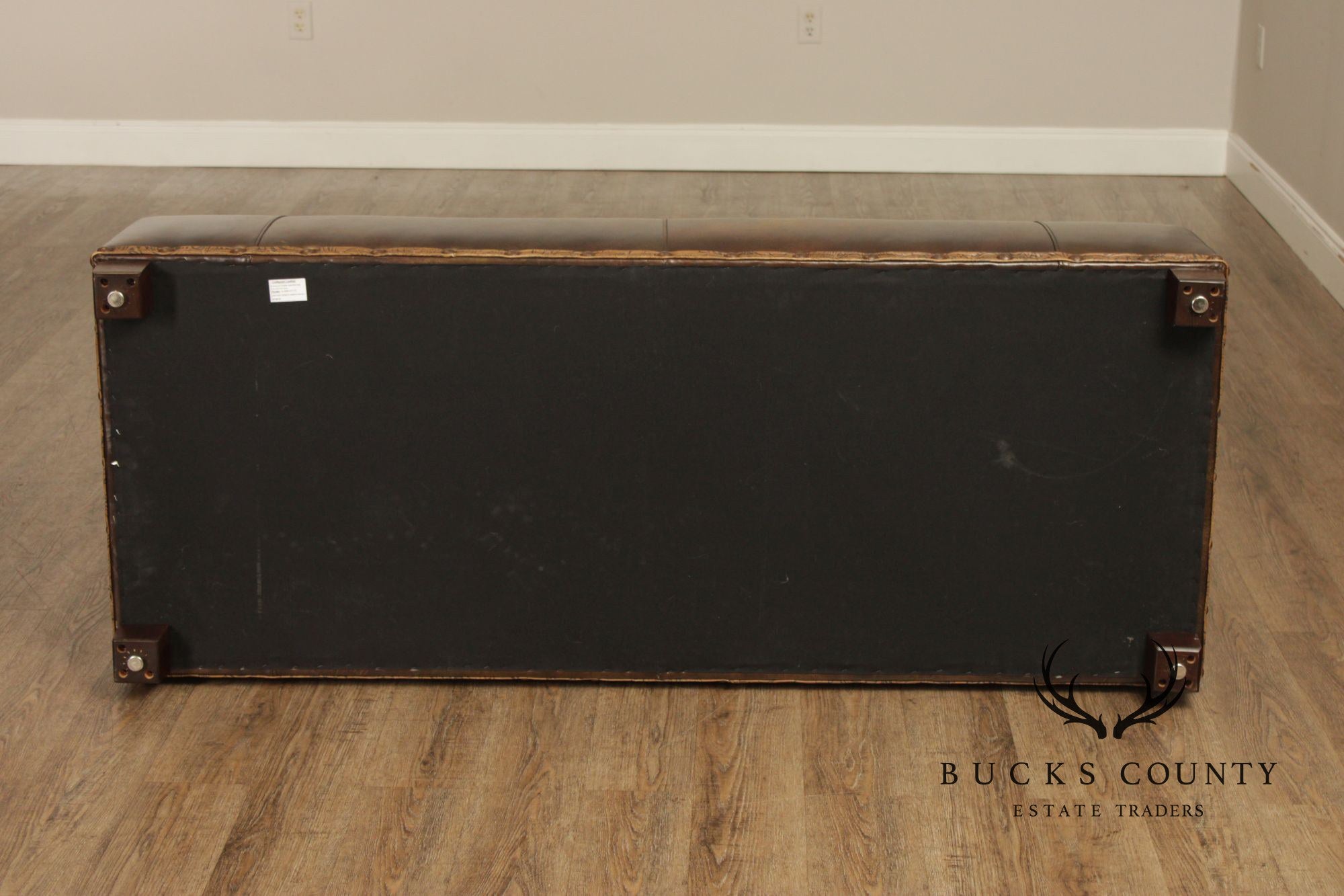 Stickley Craftsman Leather 'The Monterey' Storage Bench