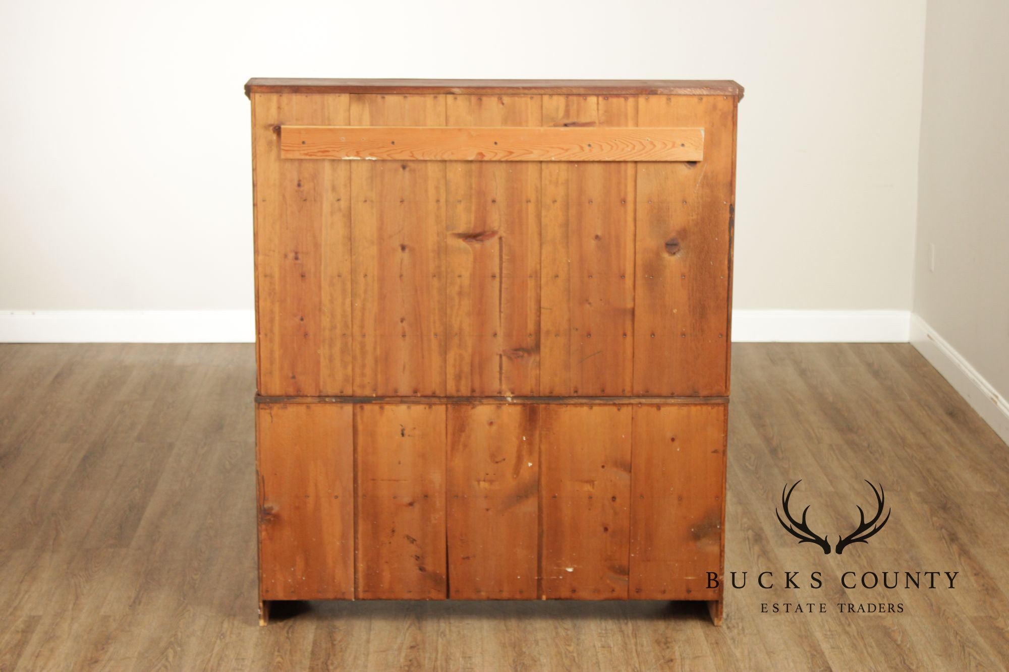 Custom Quality Primitive Painted Farmhouse Cupboard