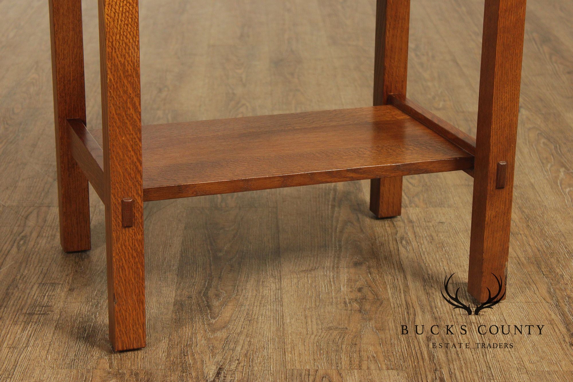 Stickley Mission Collection Pair Of Oak One Drawer Nightstands