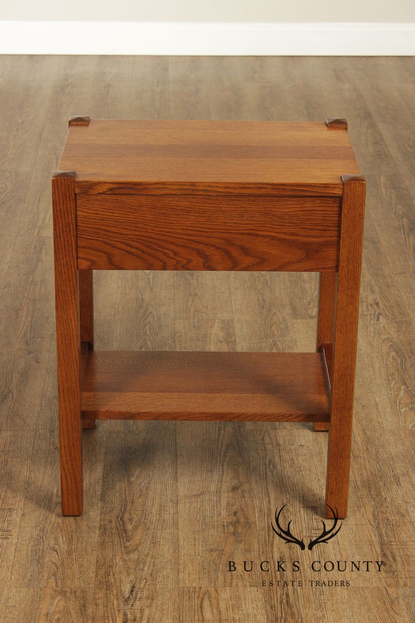 Stickley Mission Collection Pair Of Oak One Drawer Nightstands