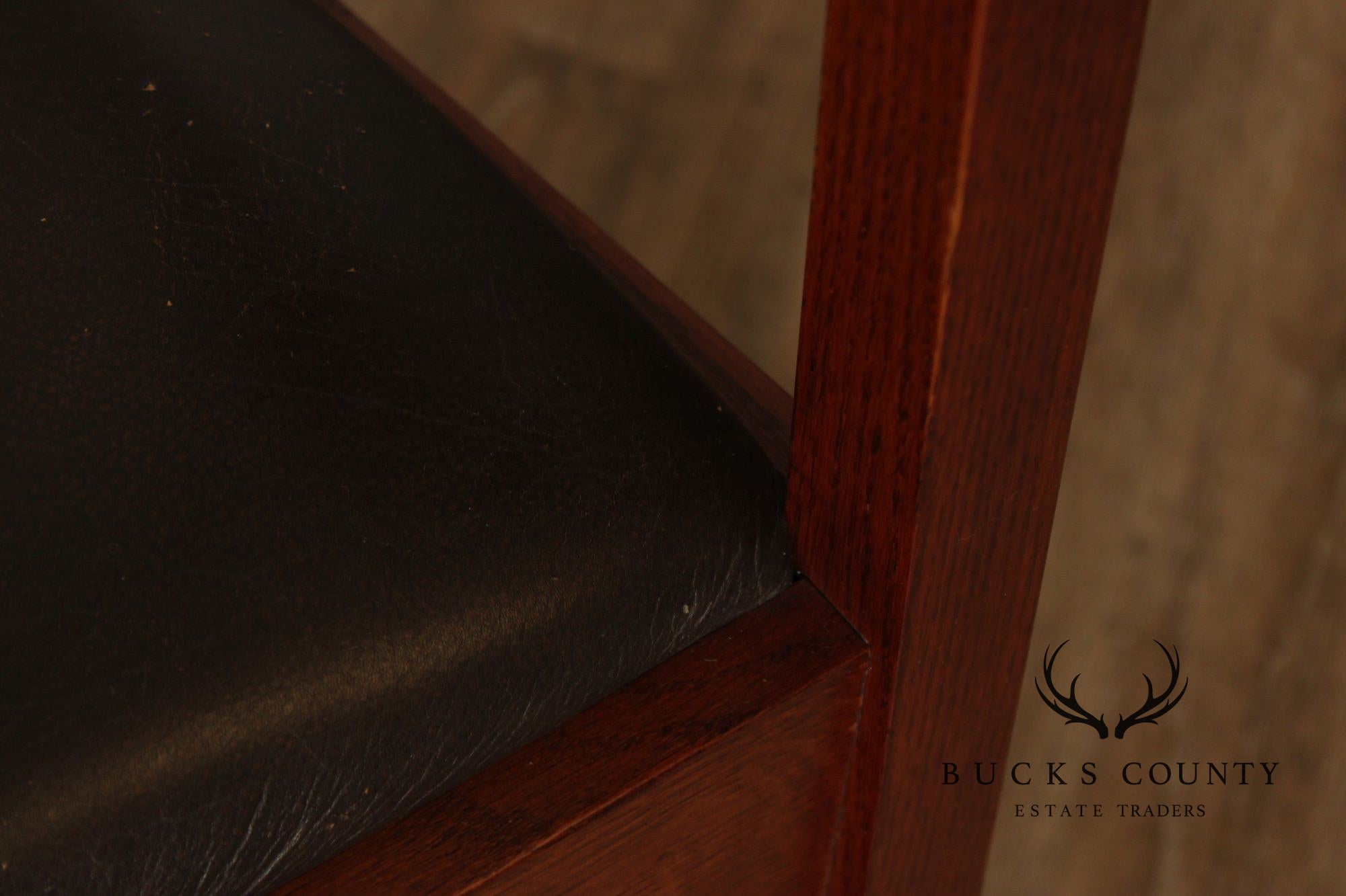 Stickley Mission Collection Harvey Ellis Inlaid Oak Rocker