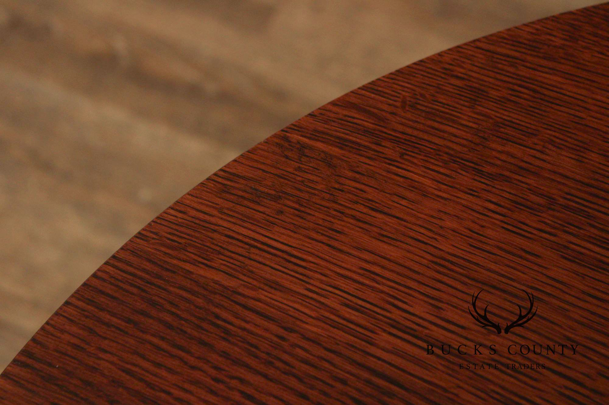 Stickley Mission Collection Round Oak Chalet Table