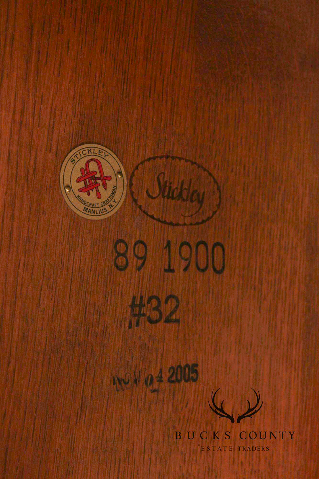 Stickley Mission Collection Round Oak Chalet Table